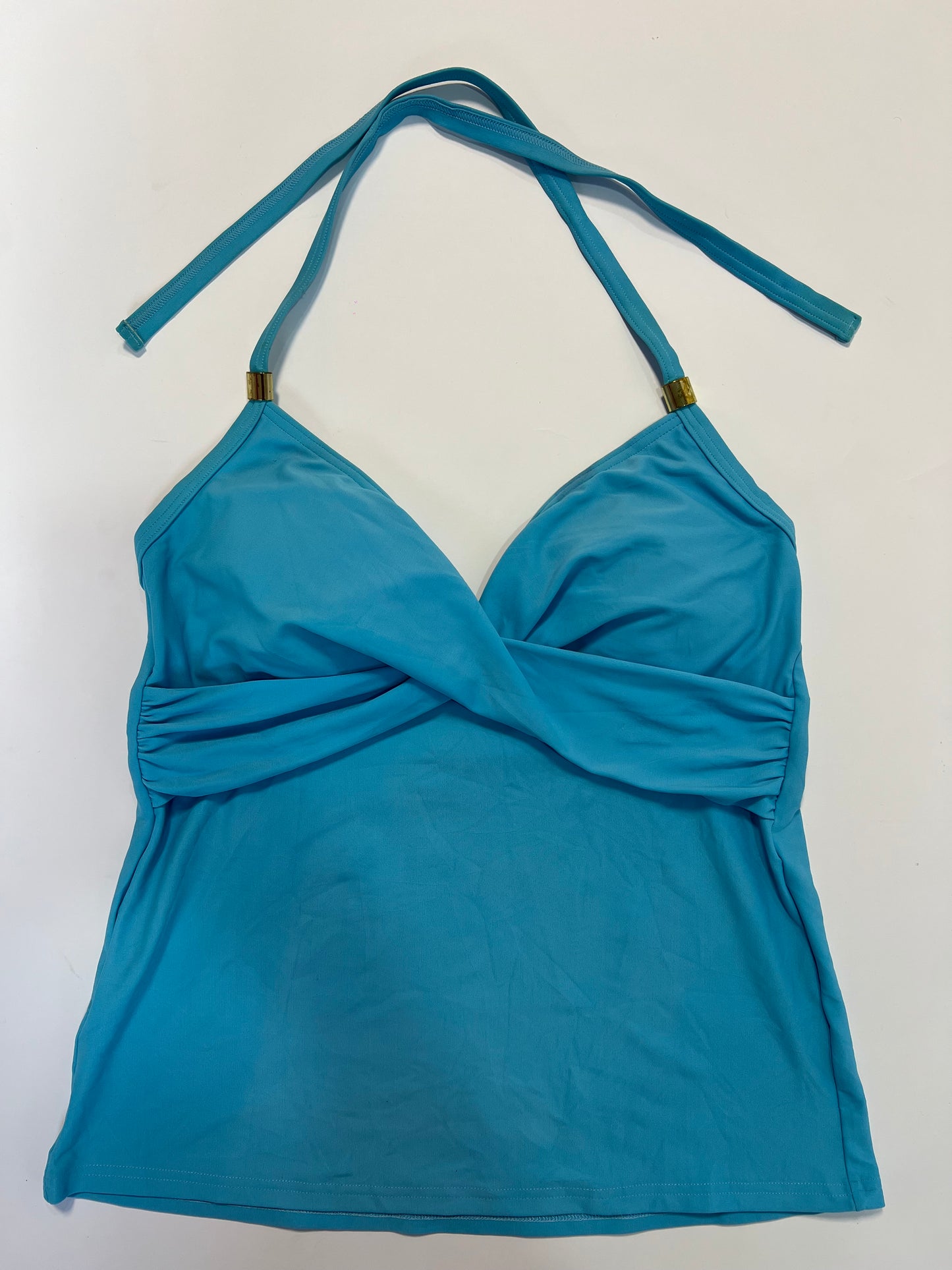 Blue Halter Tankini Top