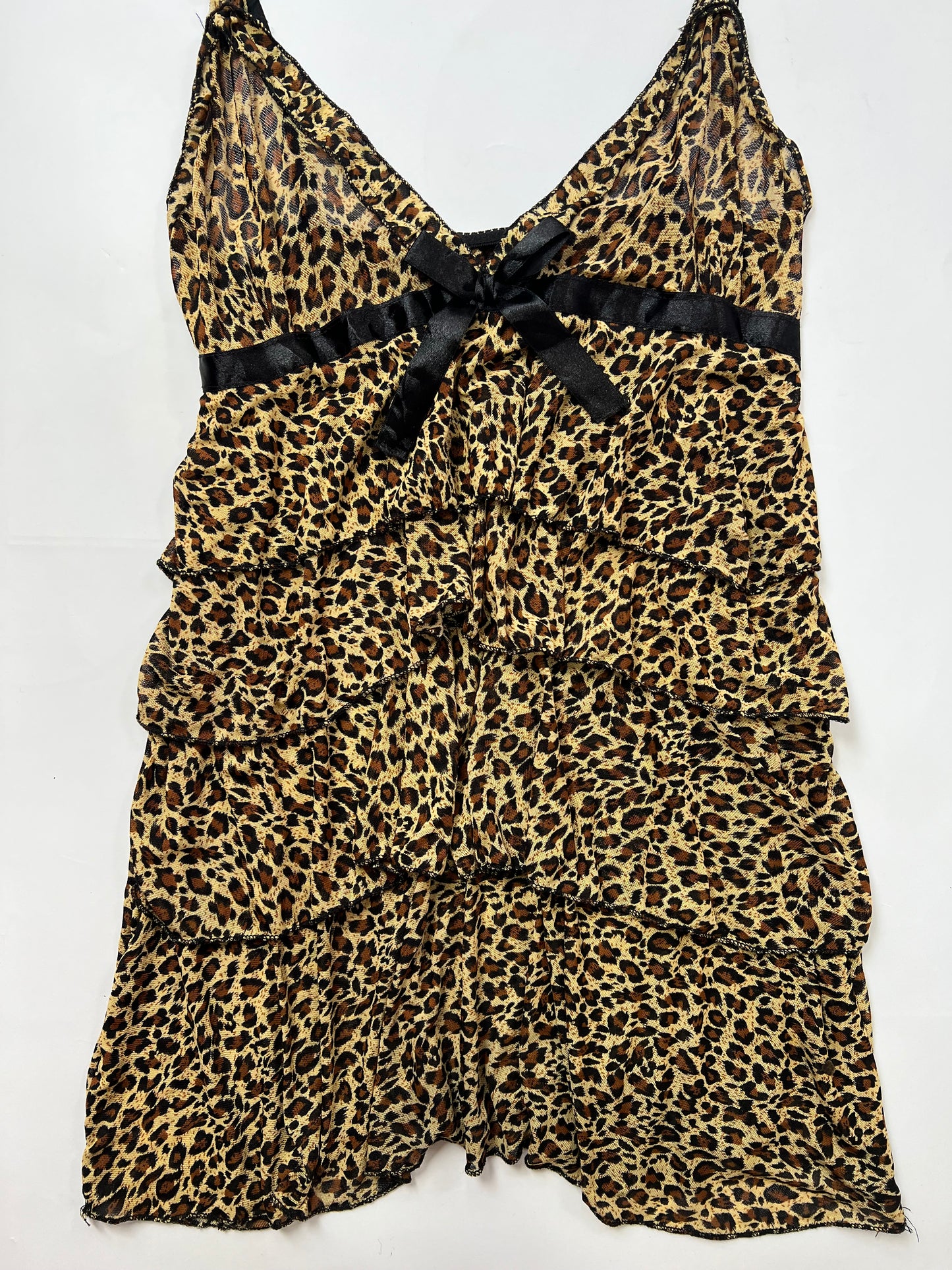 Leopard Print Ruffle Cami