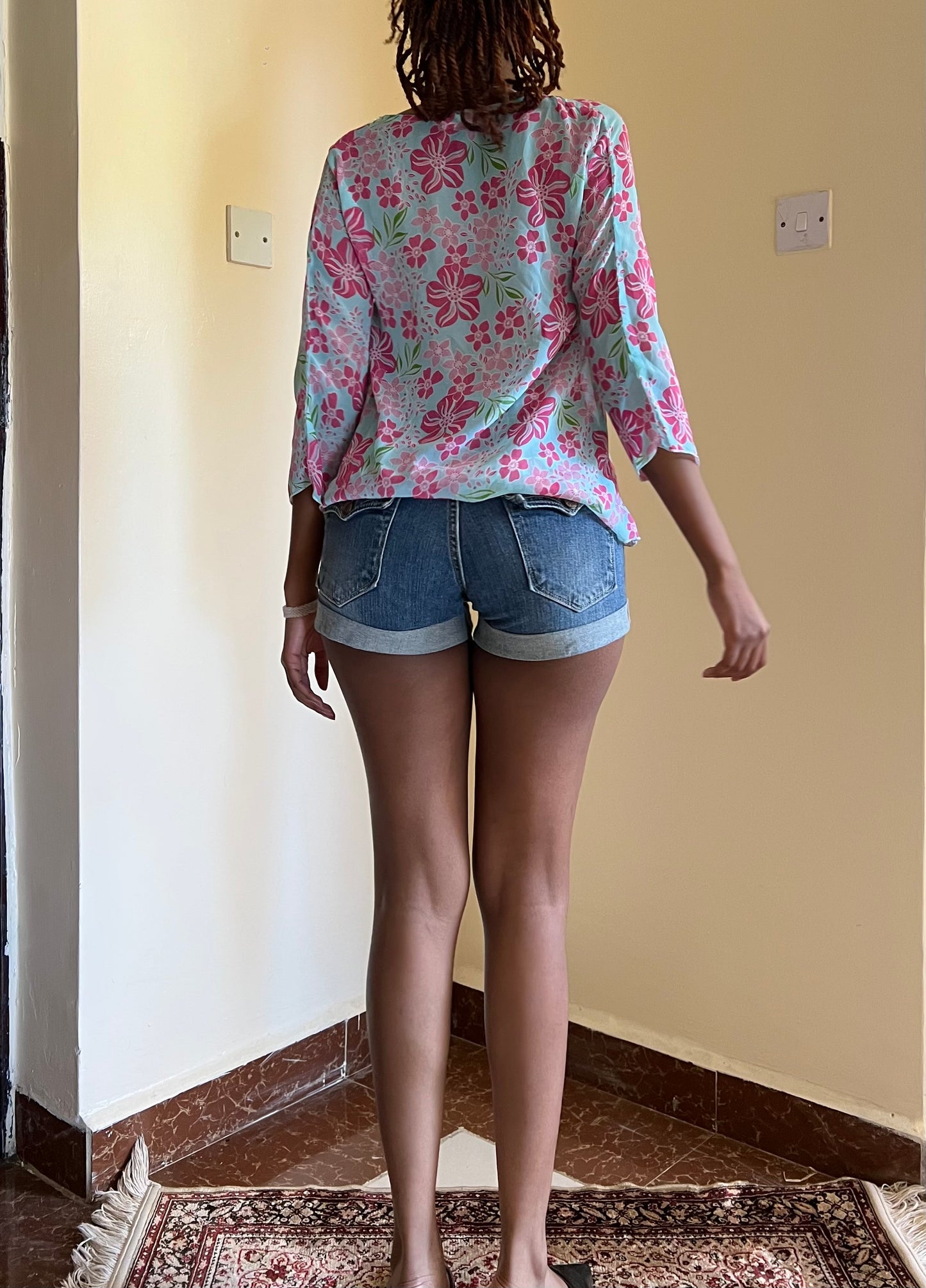 Flowy floral print top