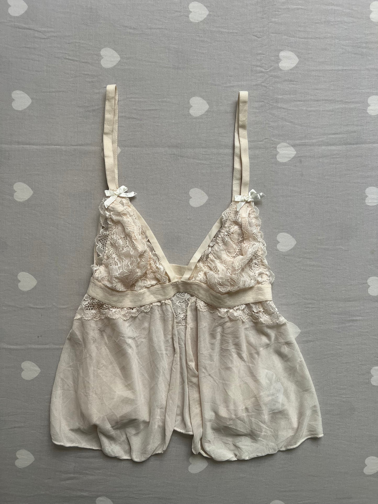 Cream lingerie top