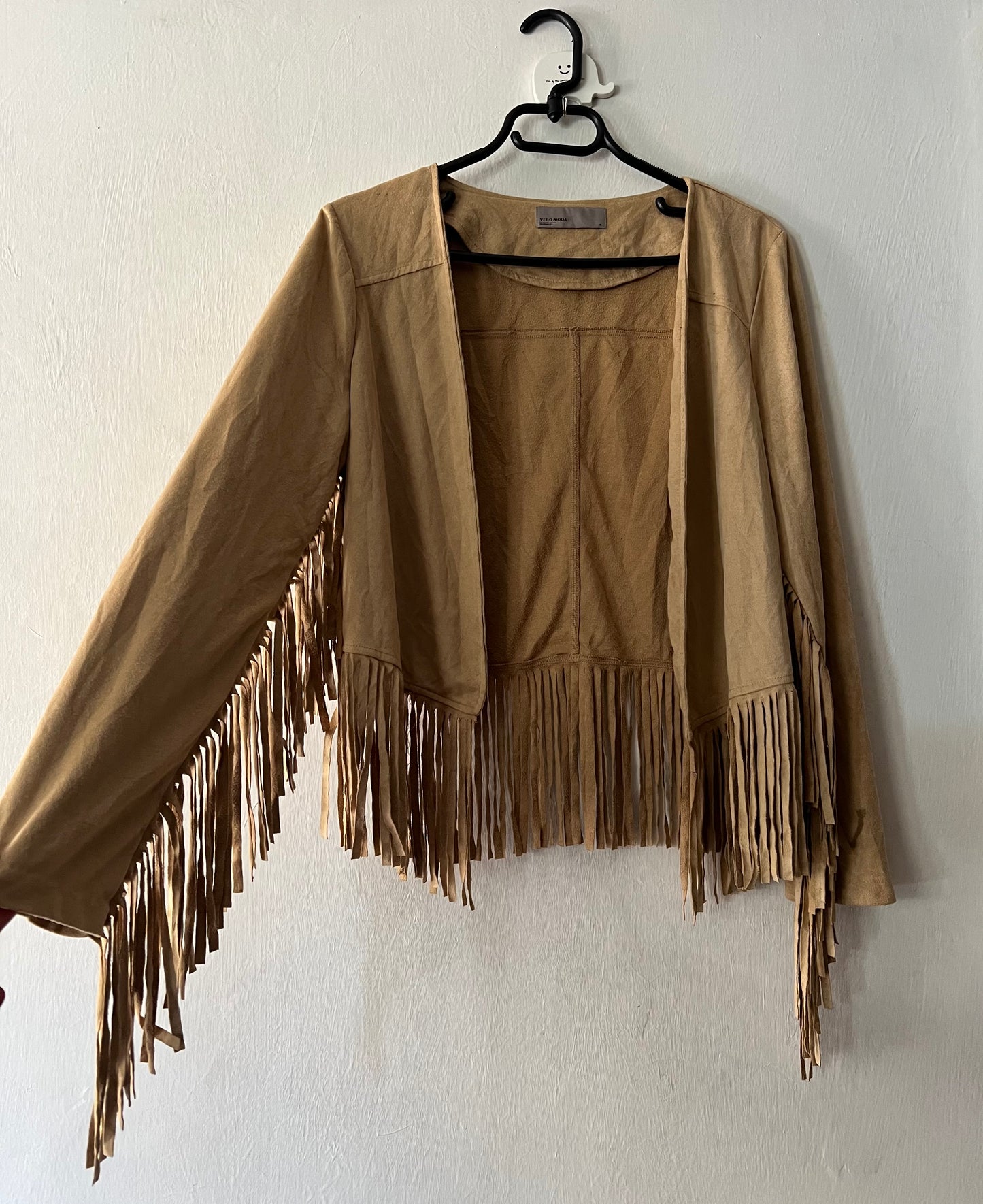 Suede Fringe Coat