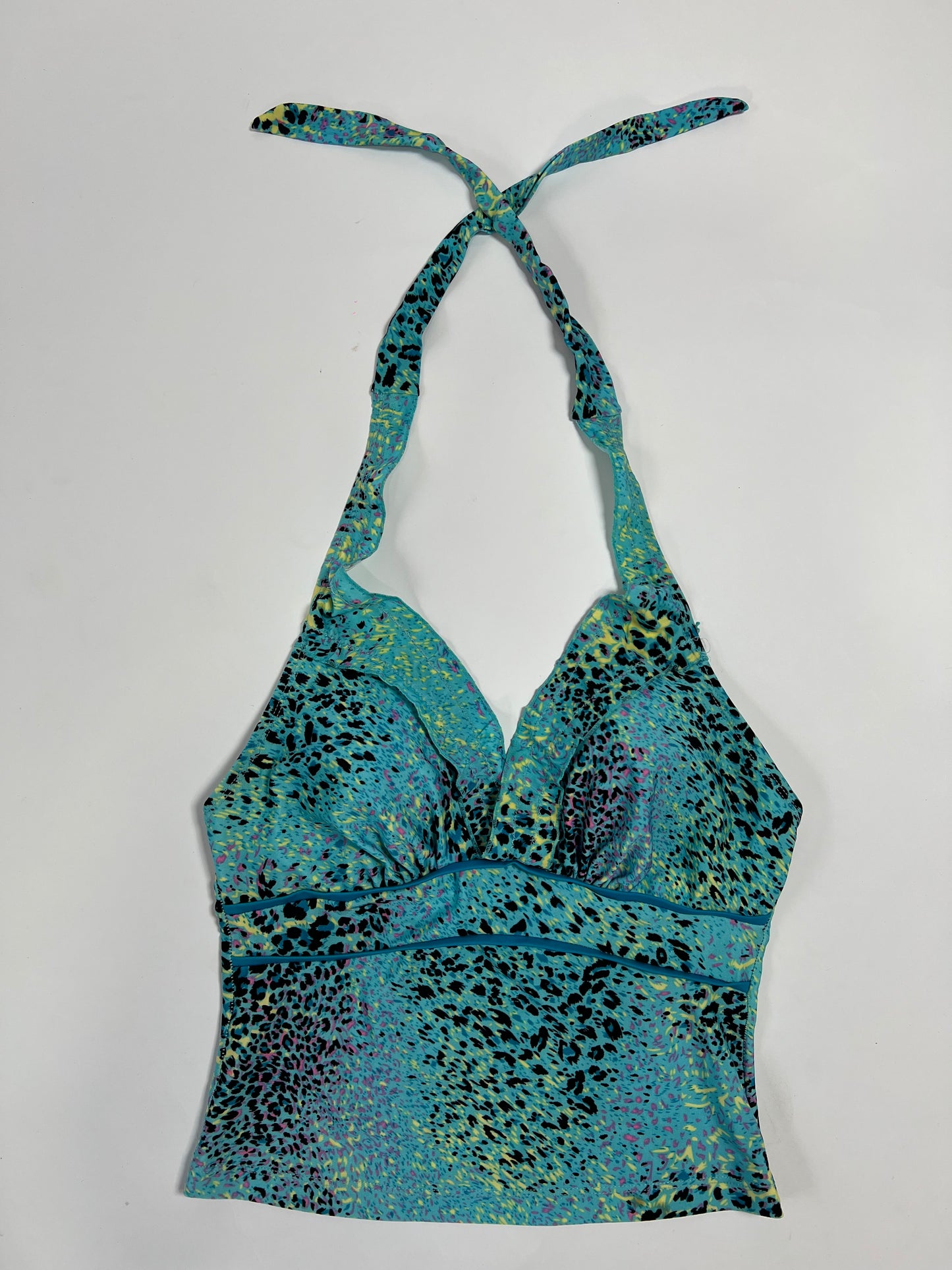 Animal print tankini halter