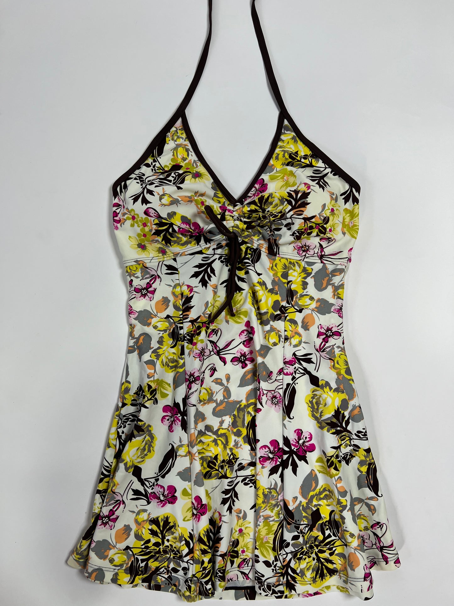 Floral Halter Tankini Dress