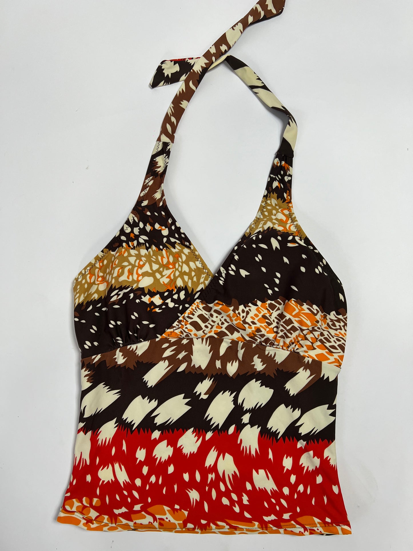 Retro Halter Tankini Top