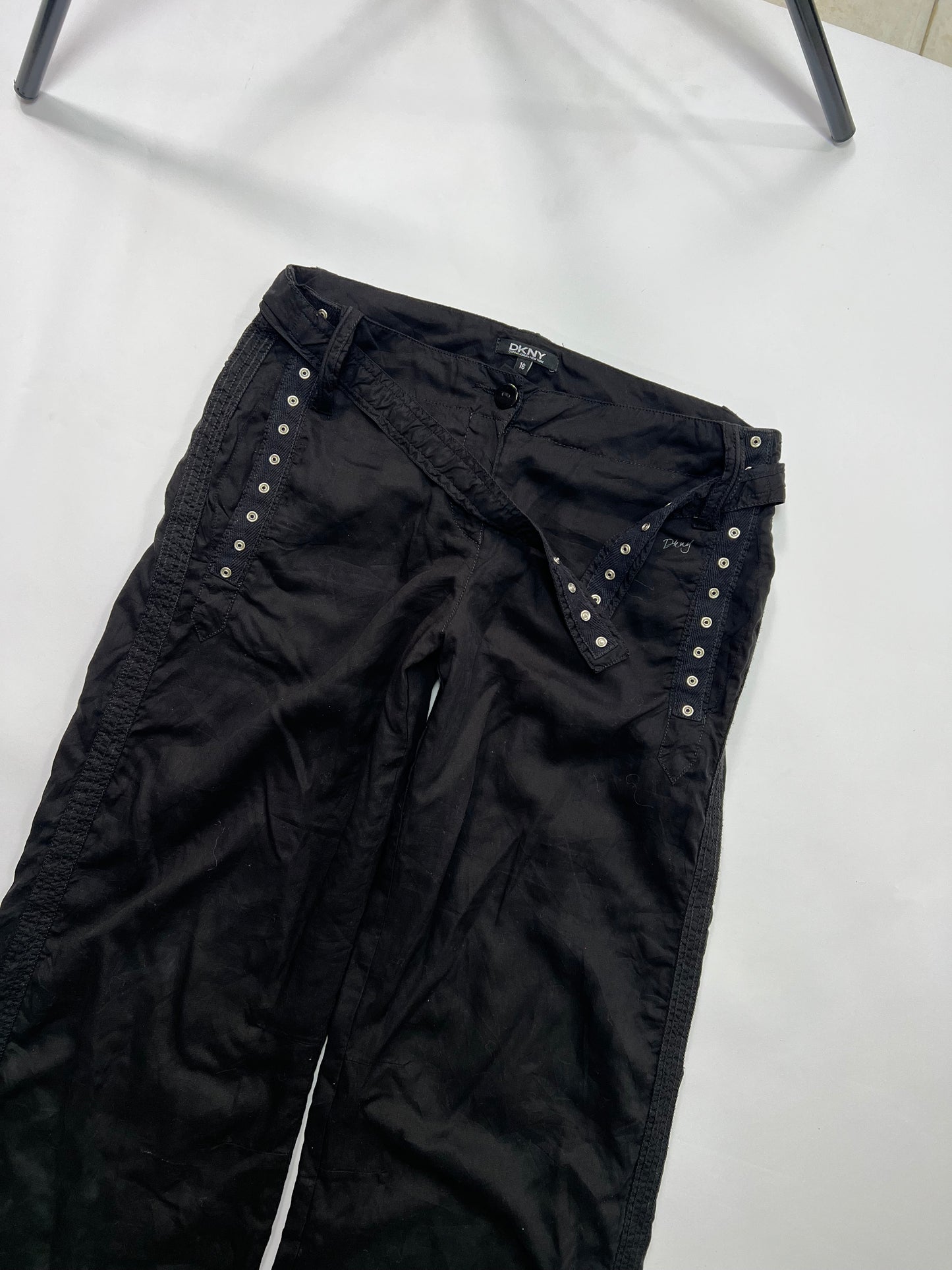 Black Studded Capri Pants