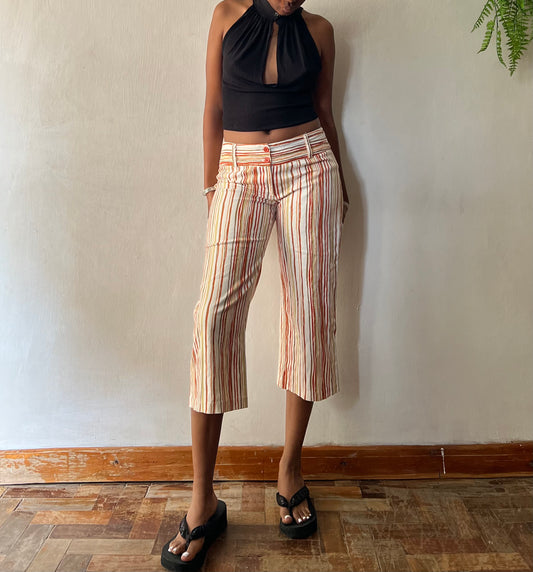 Striped capris