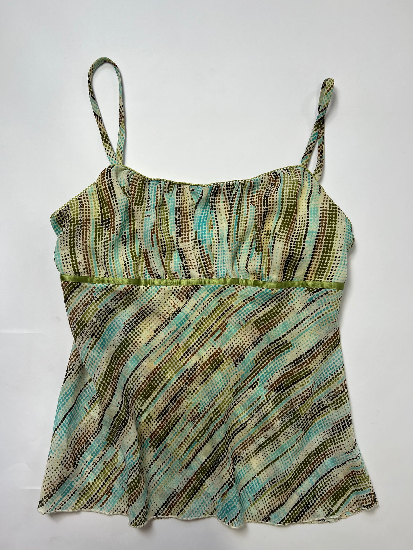 Abstract Print Chiffon Cami Top