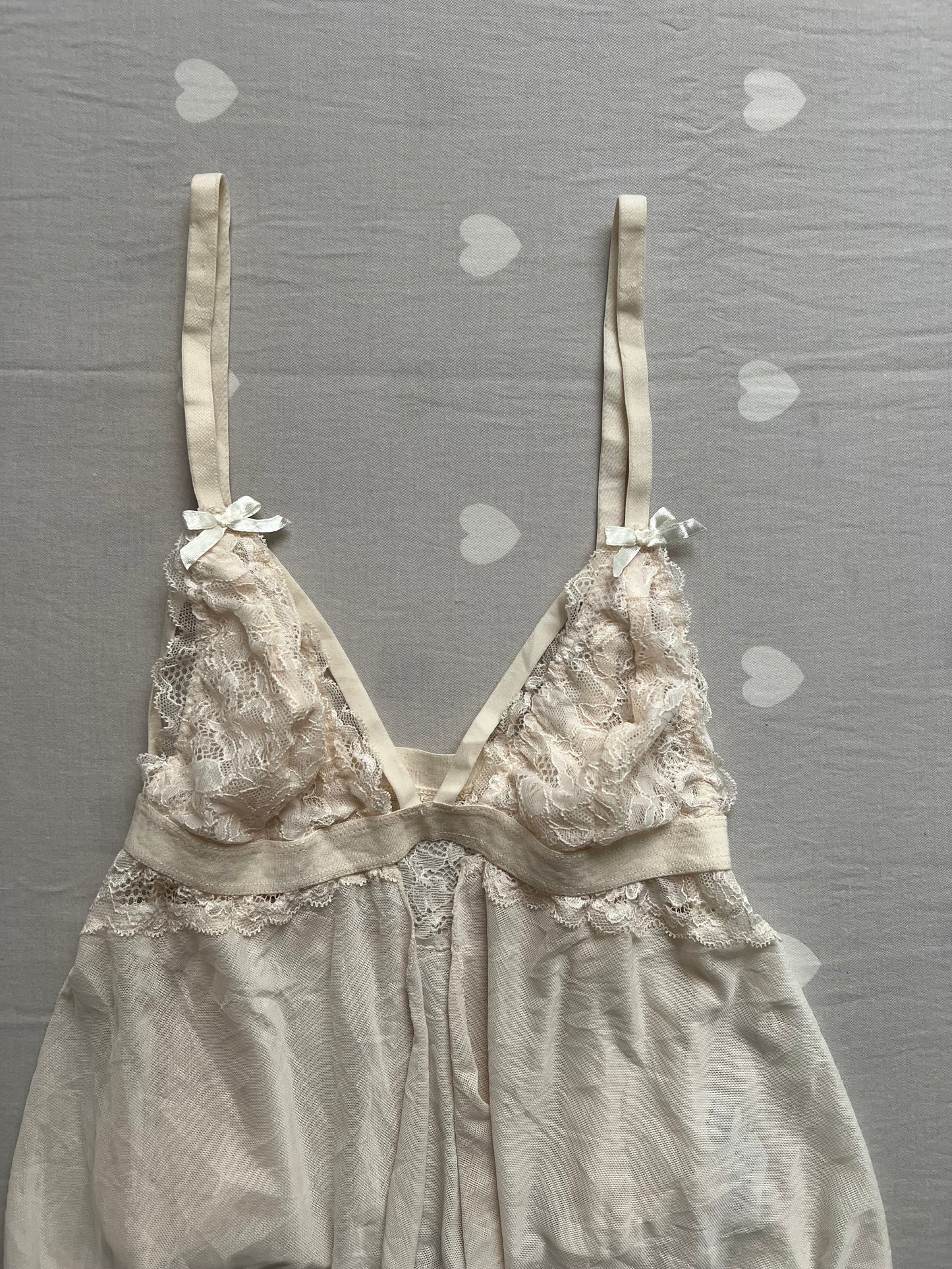 Cream lingerie top