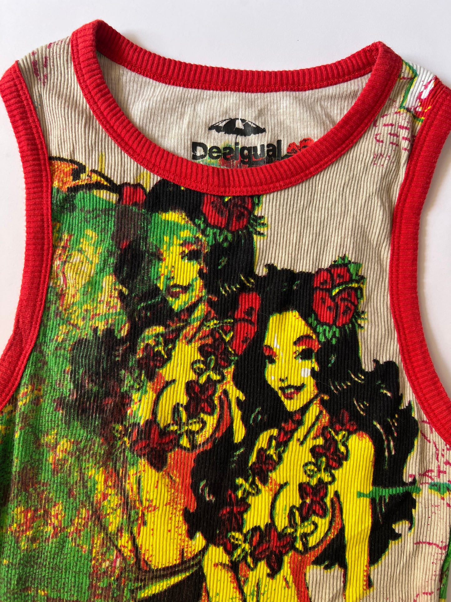 Ribbed Desigual Tank