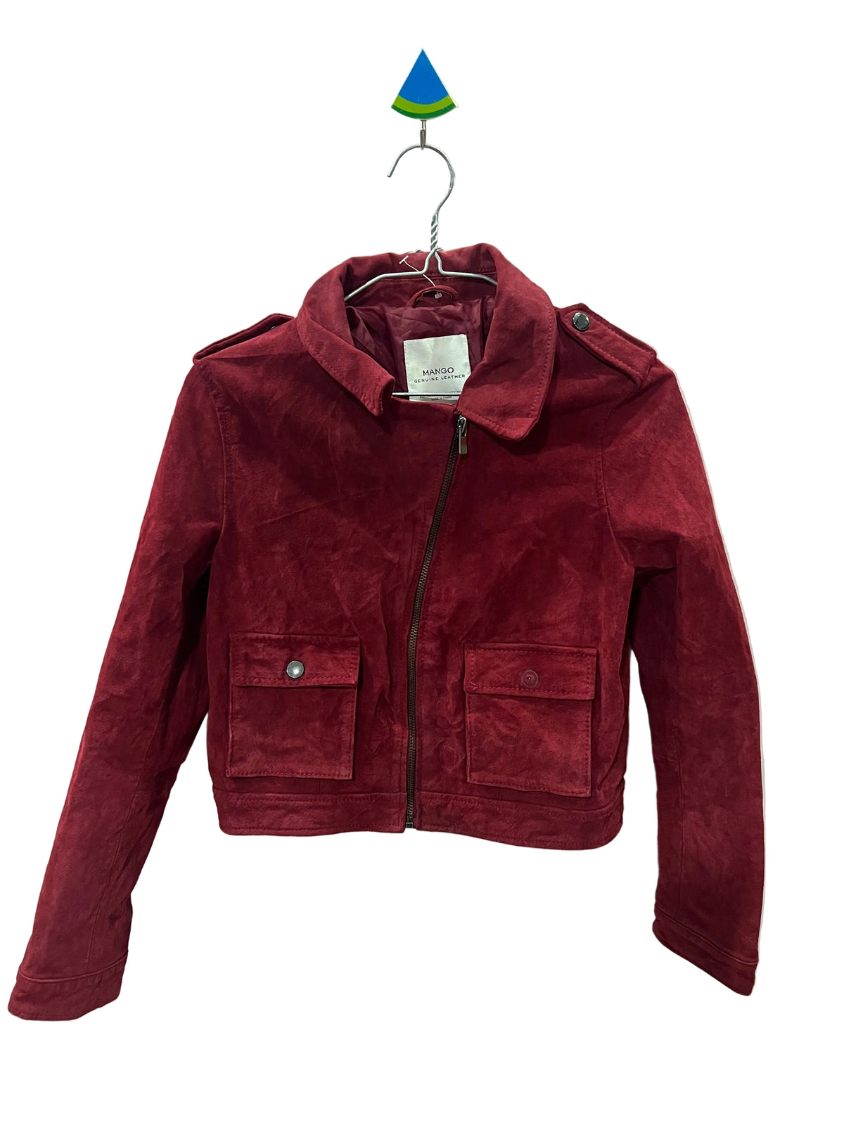 Burgundy Suede Leather Jacket