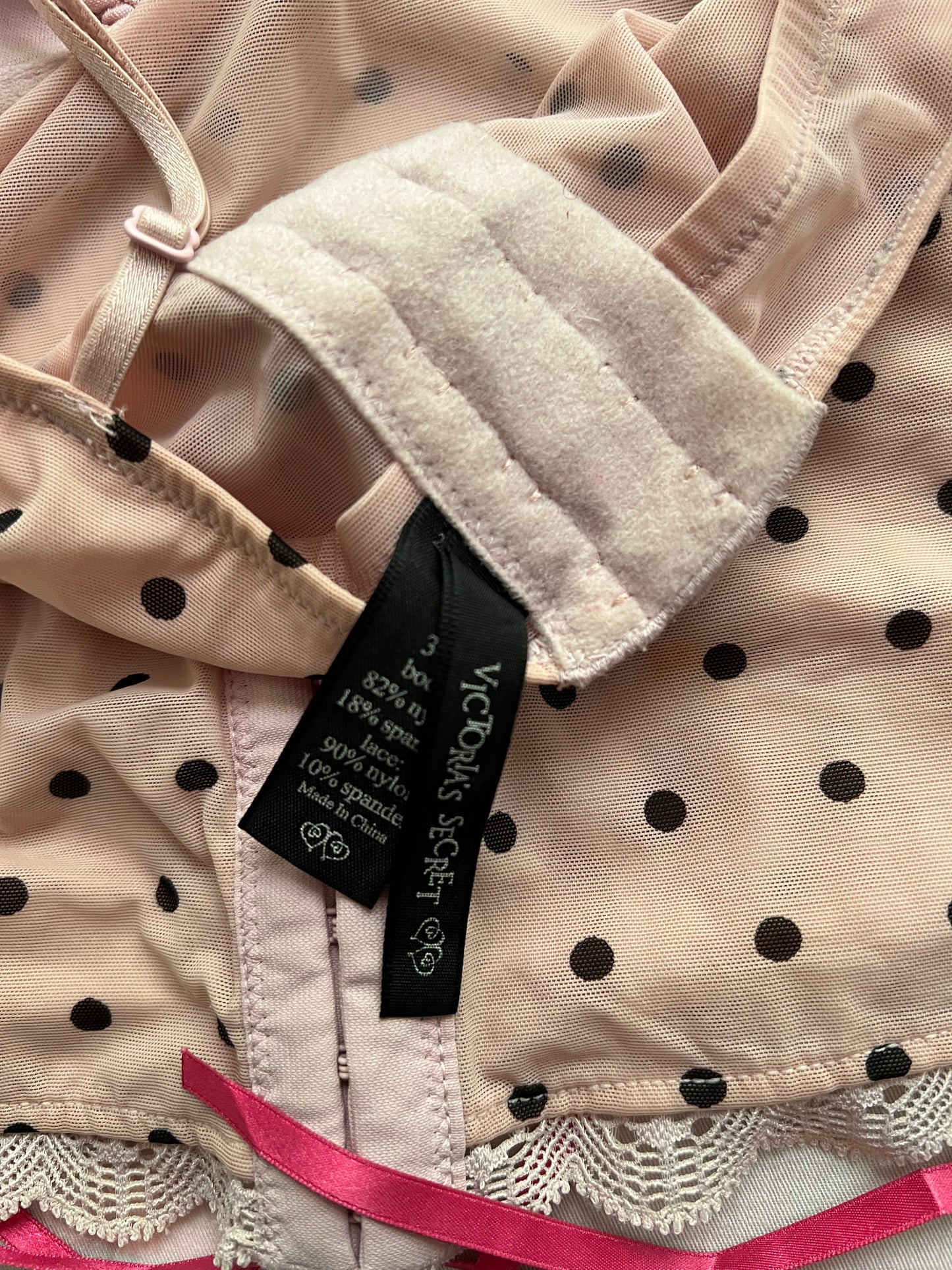 Victoria Secret polka dot corset cami