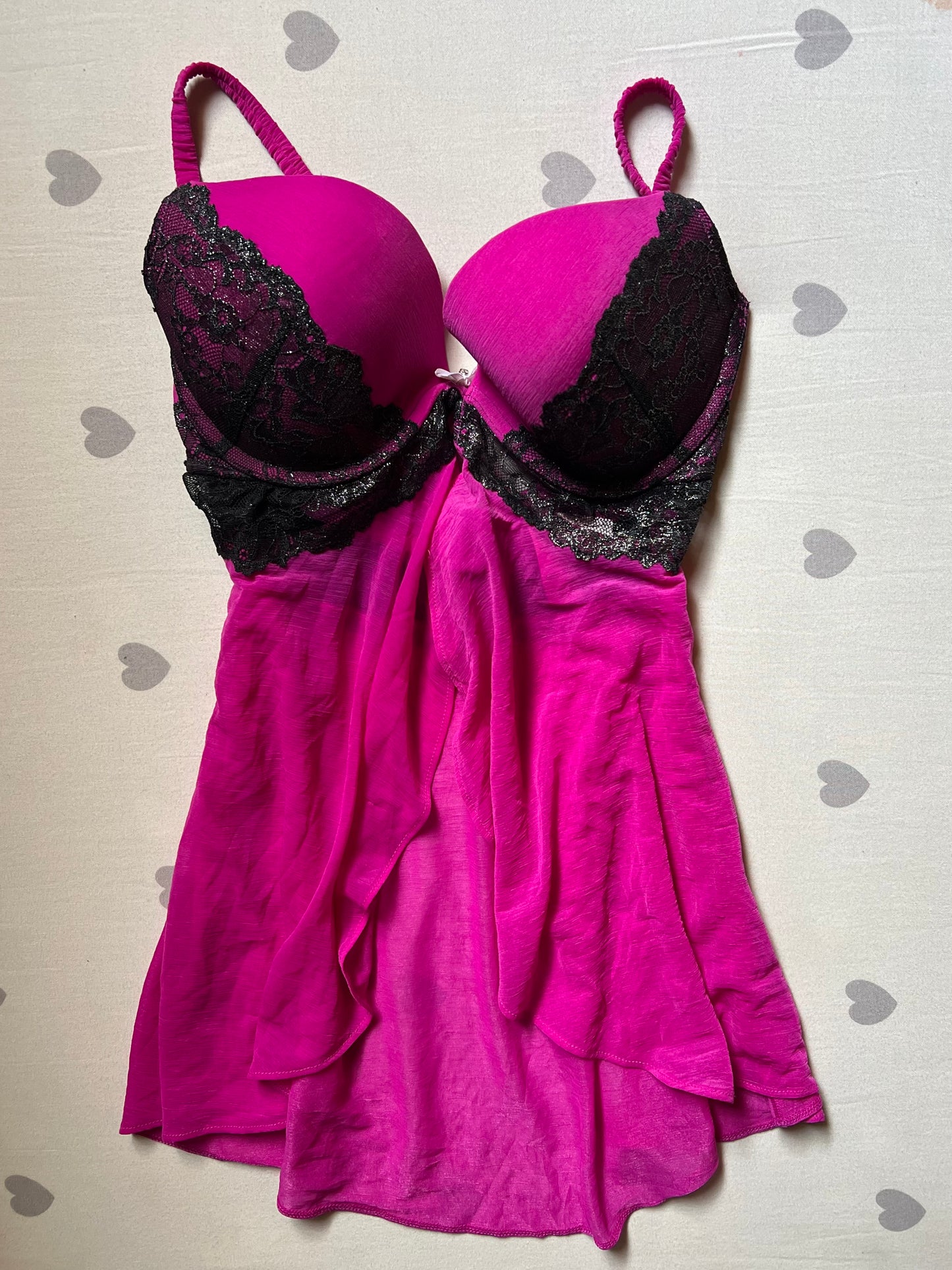 Hot Pink Baby Doll Cami