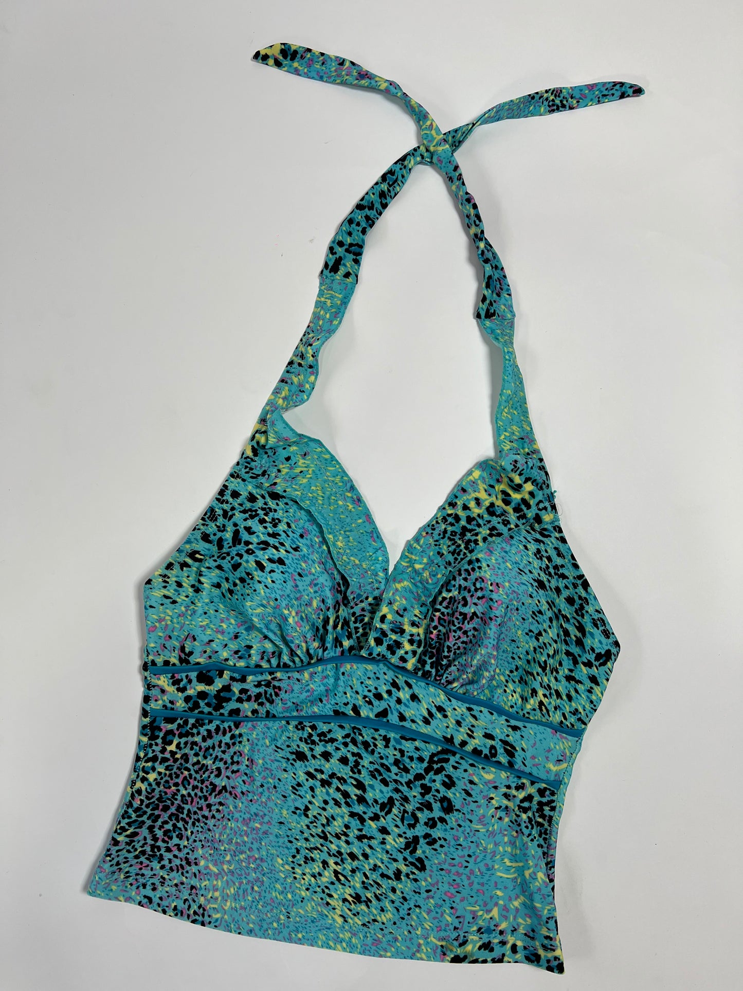 Animal print tankini halter