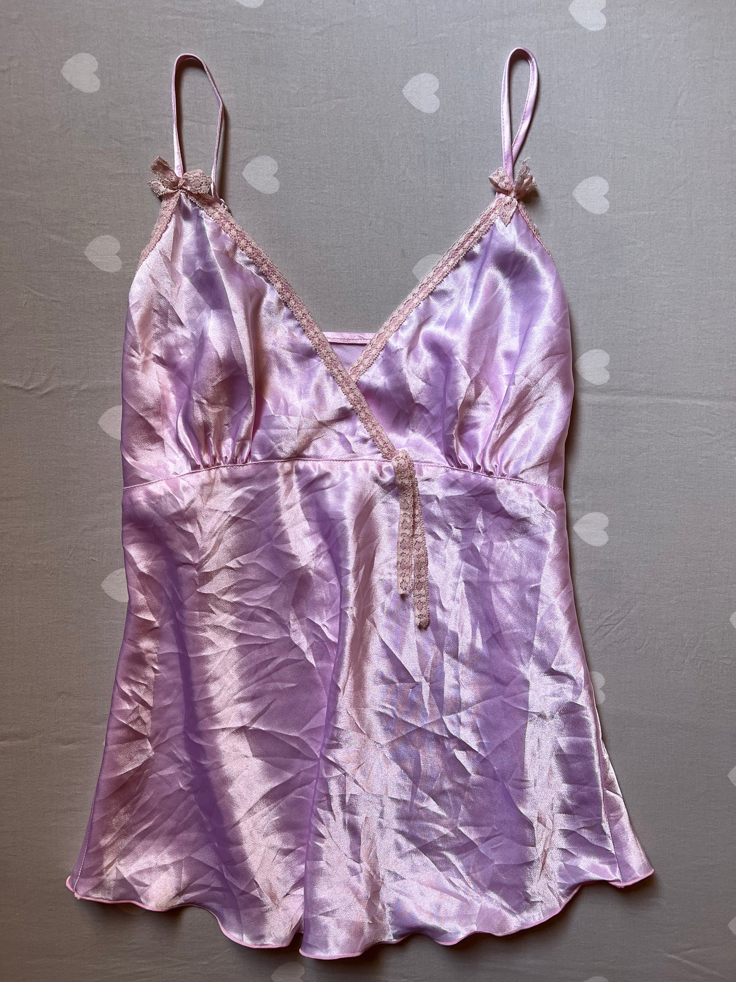 Lilac Satin Cami top