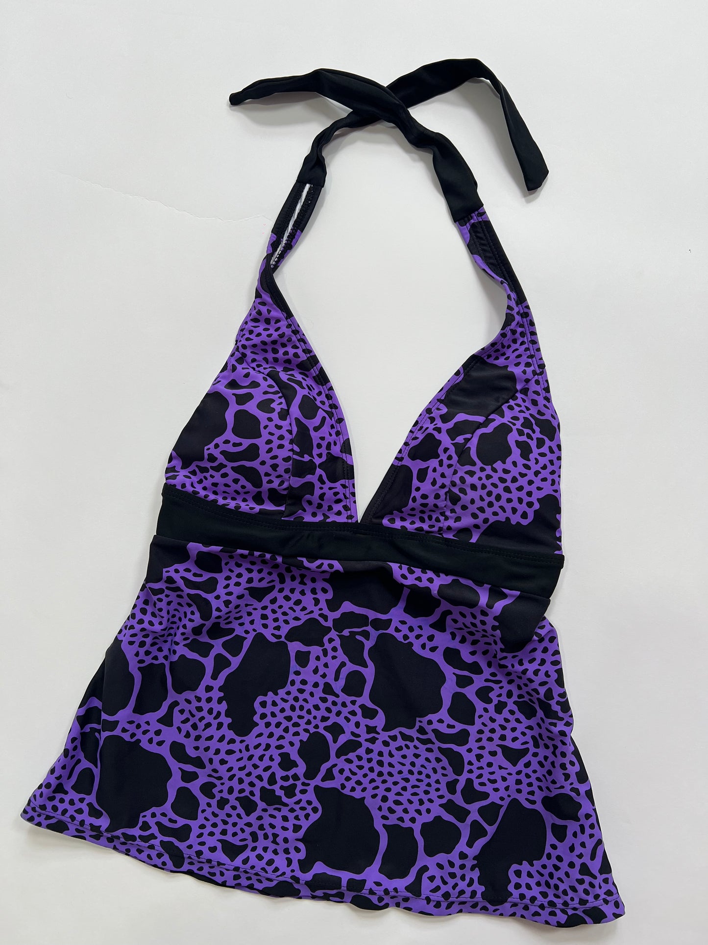 Purple Animal Print Halter Top