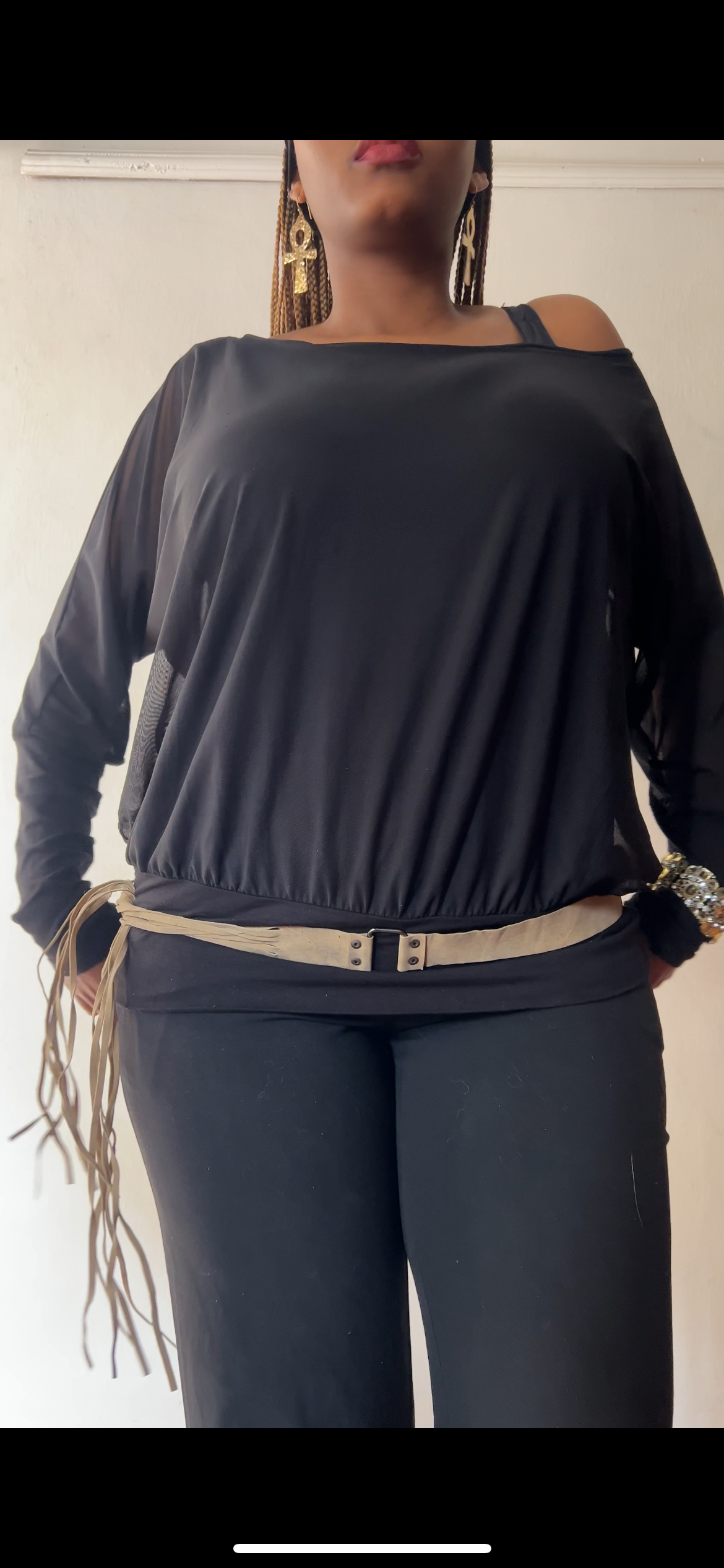 Bohemian fringe belt