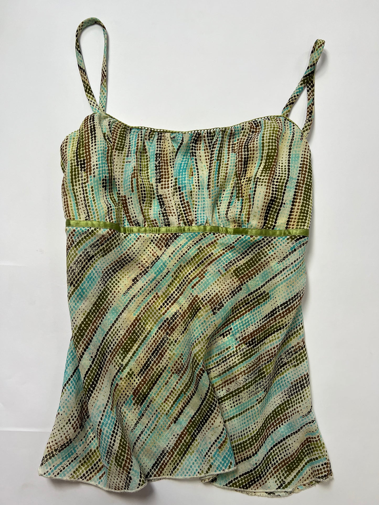 Abstract Print Chiffon Cami Top