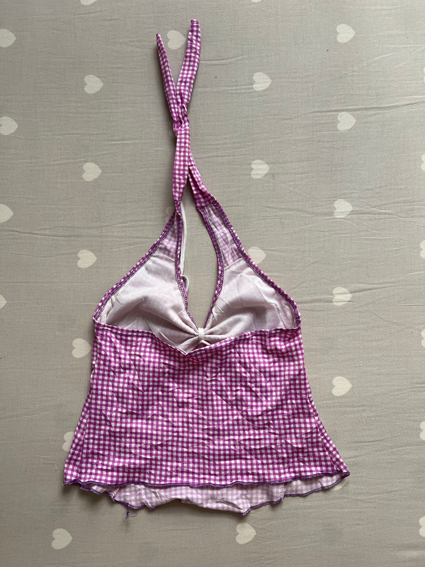 Gingham halter top