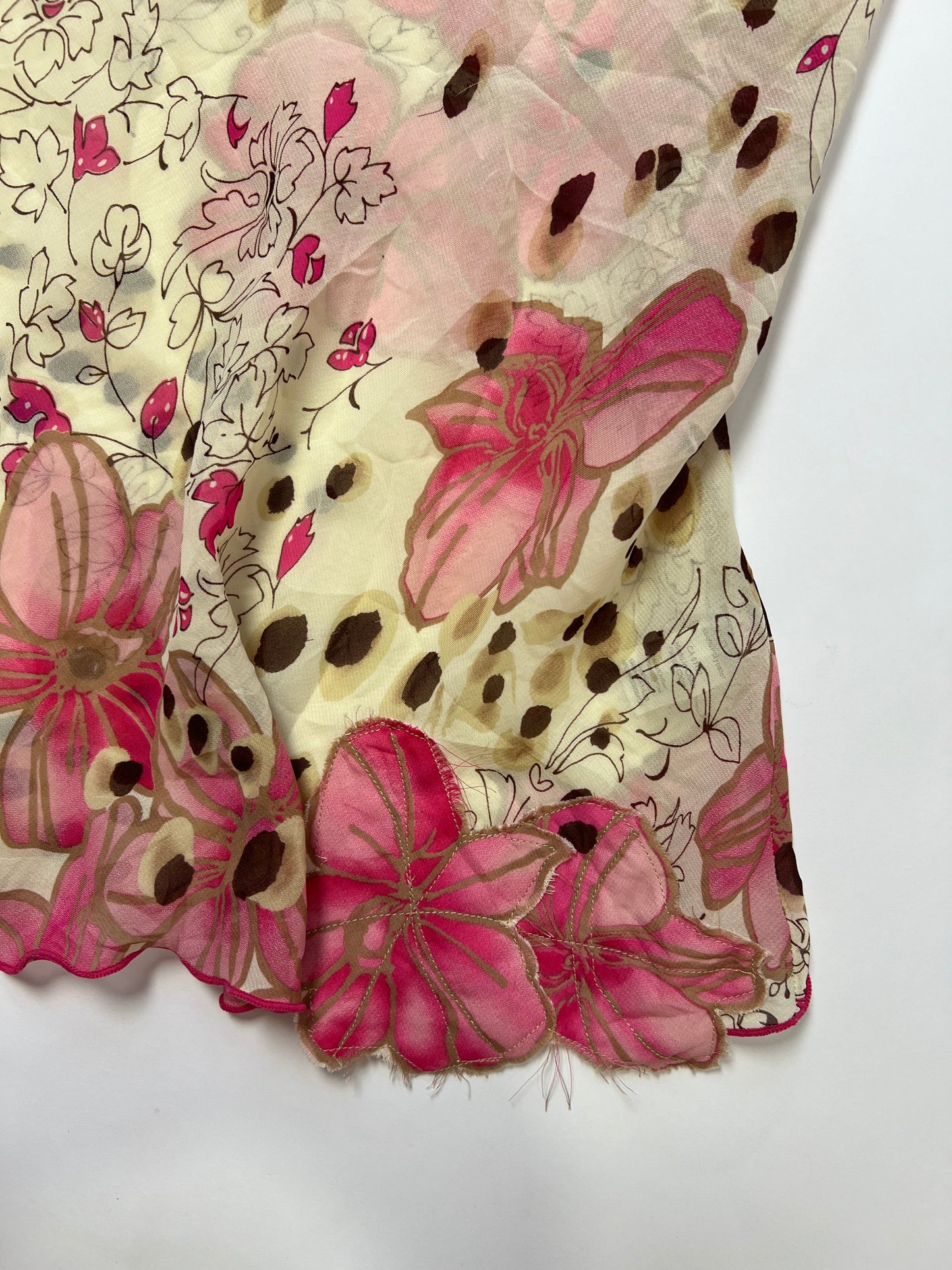 Floral Chiffon Appliqué Cami Top