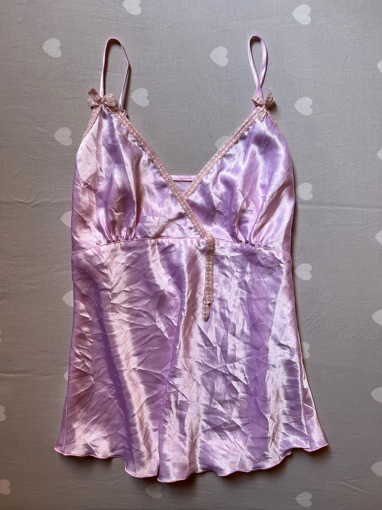 Lilac Satin Cami top