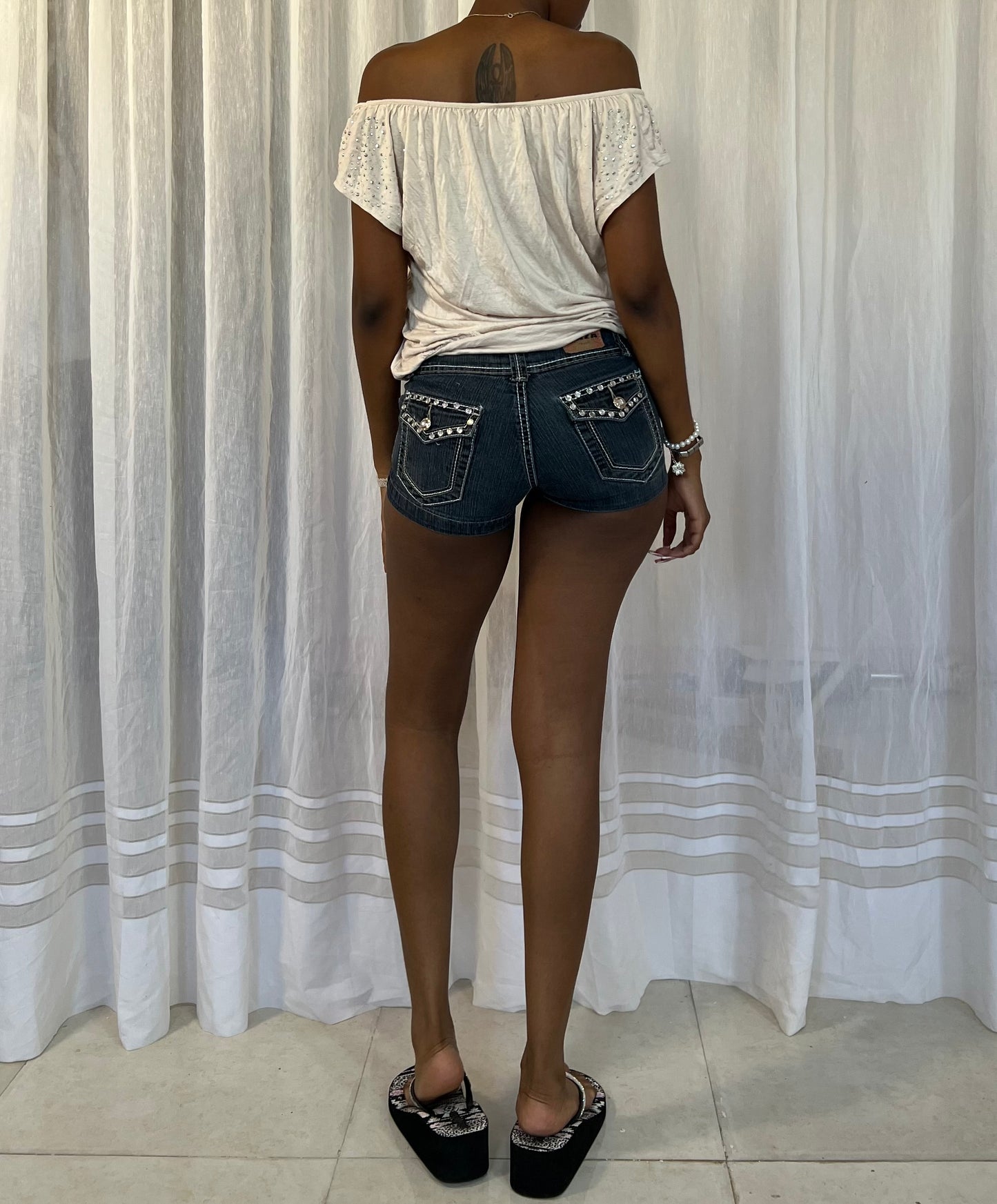 Off Shoulder Studded Top