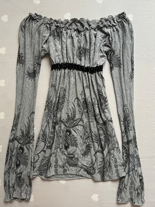 Whimsy Gothic off the shoulder baby doll top