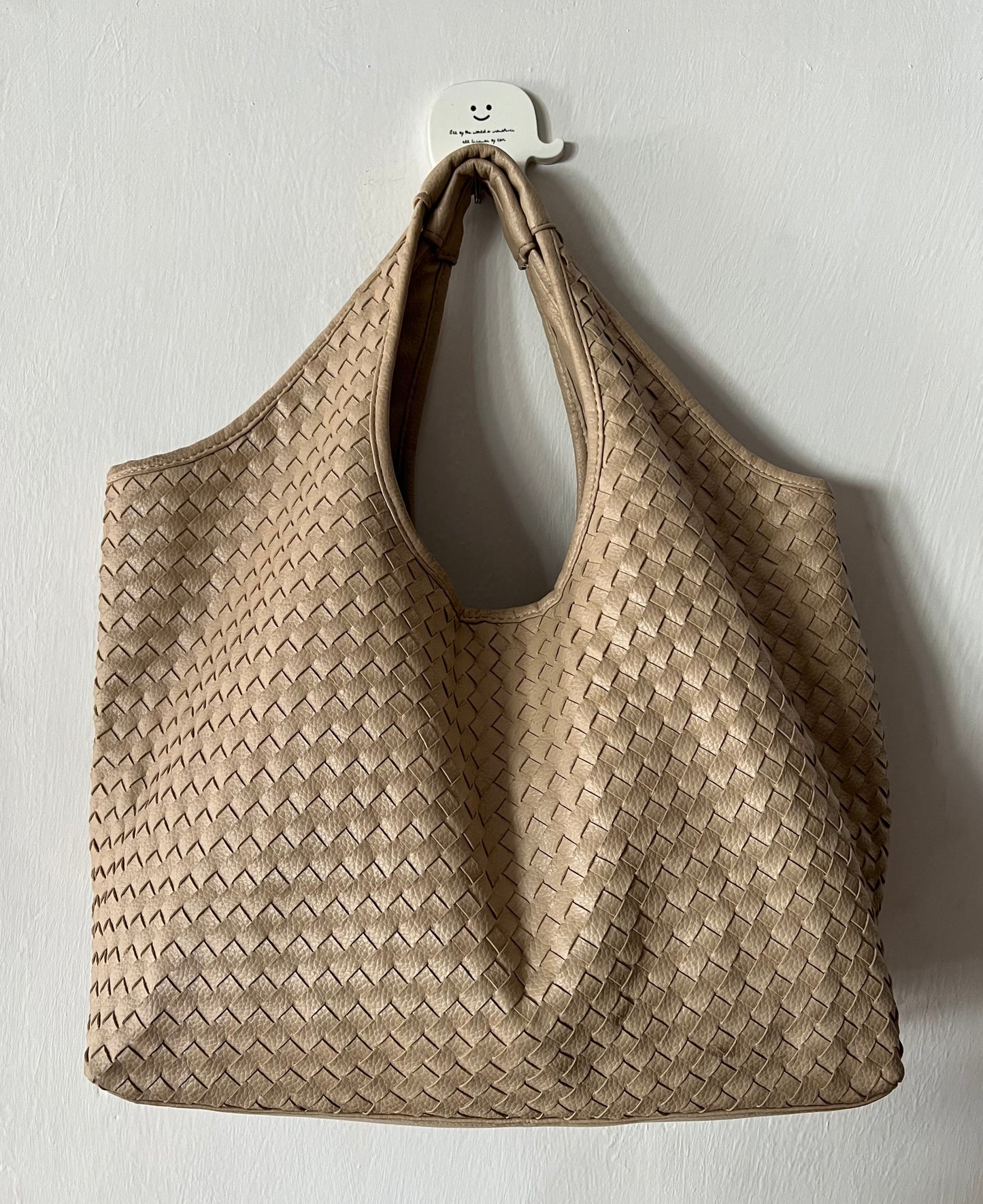 Woven Leather Shoulder Bag