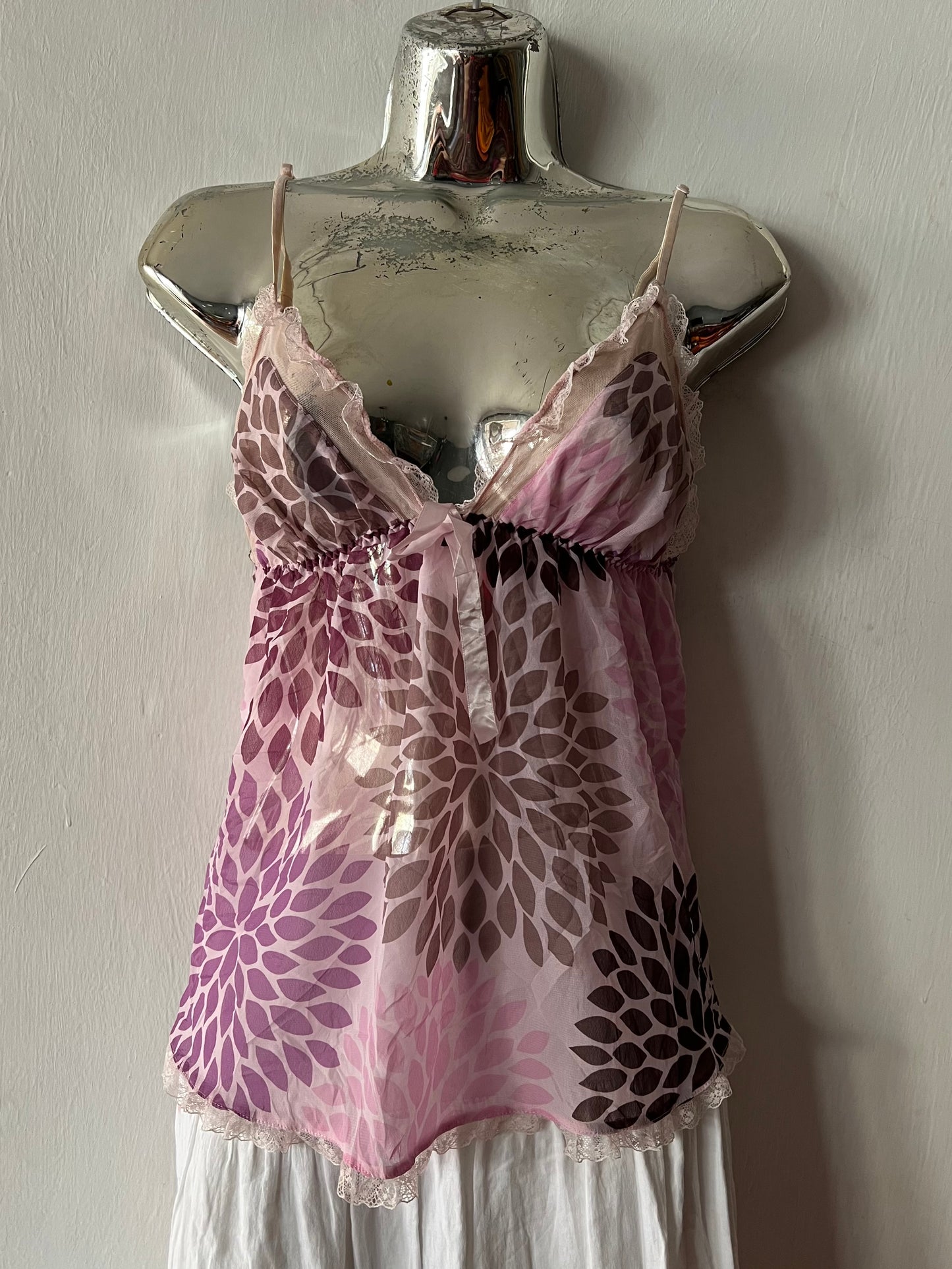 Flowy sheer cami top