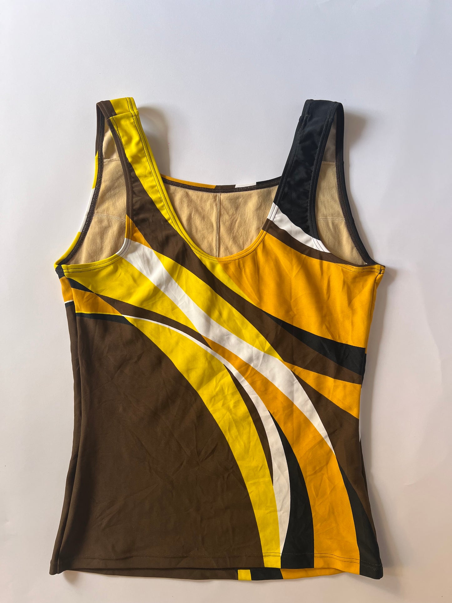 Graphic fitted tankini