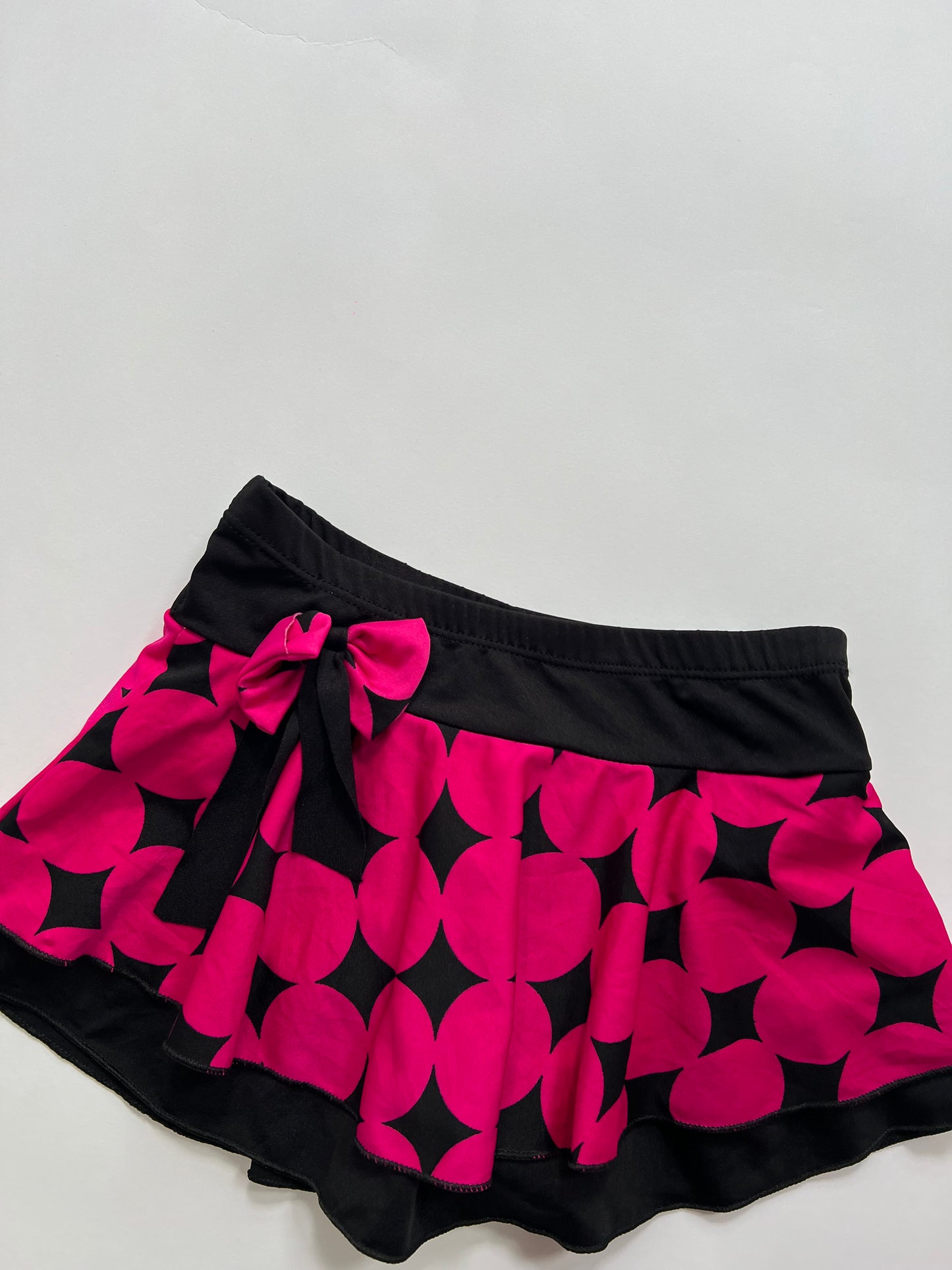 Pink Geometric Mini Skirt