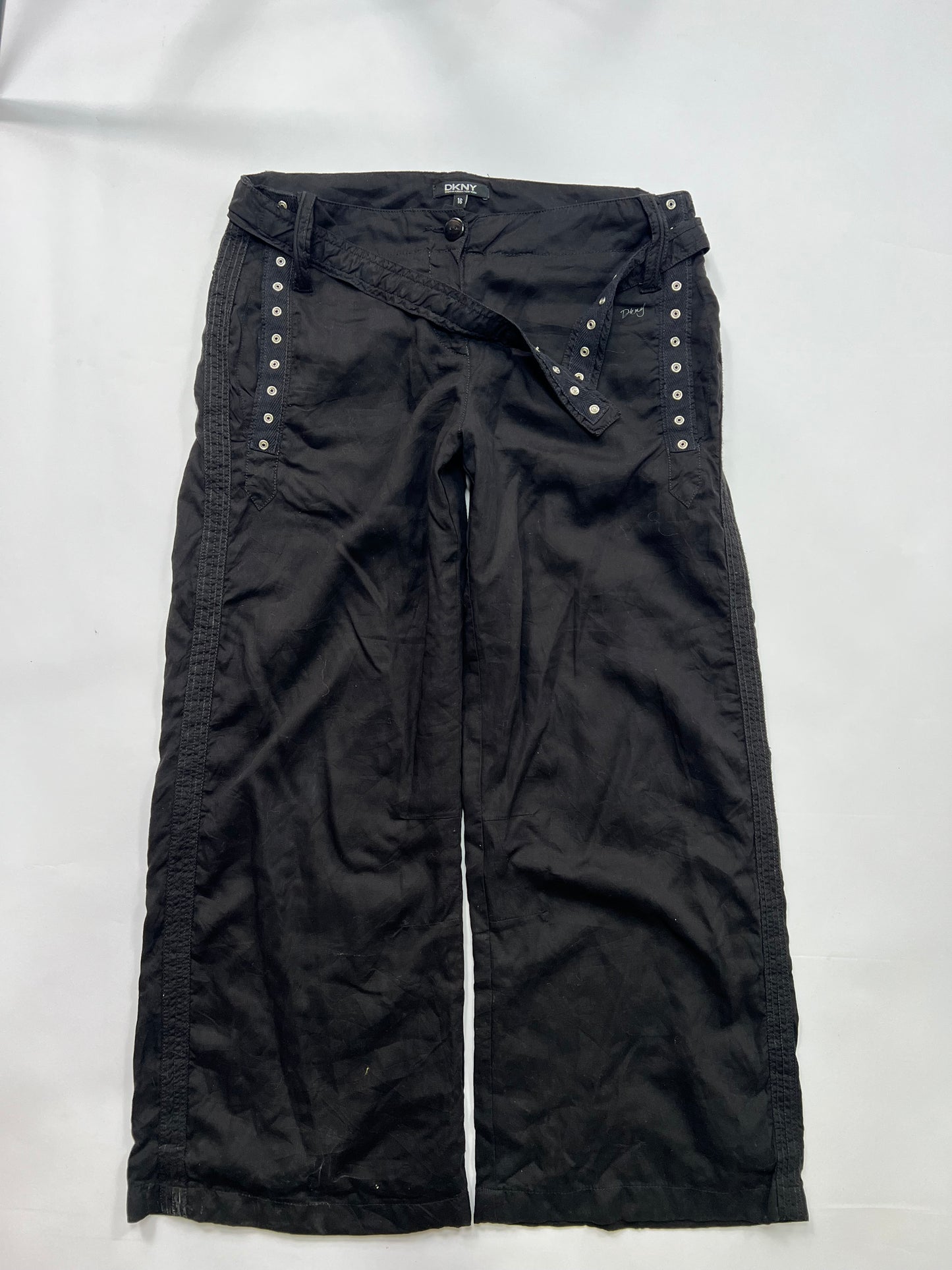 Black Studded Capri Pants