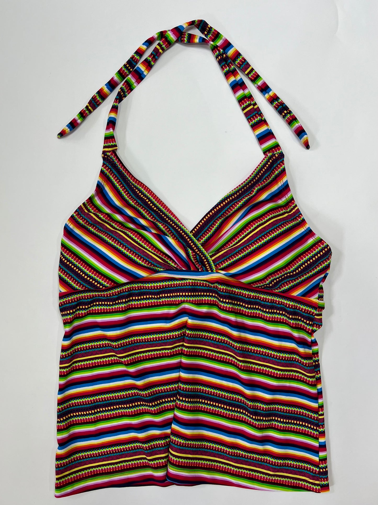 Rainbow Stripe Halter Top