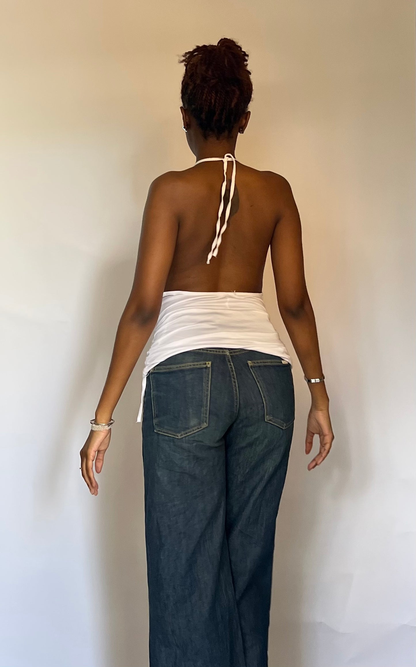 Halter neck dress top