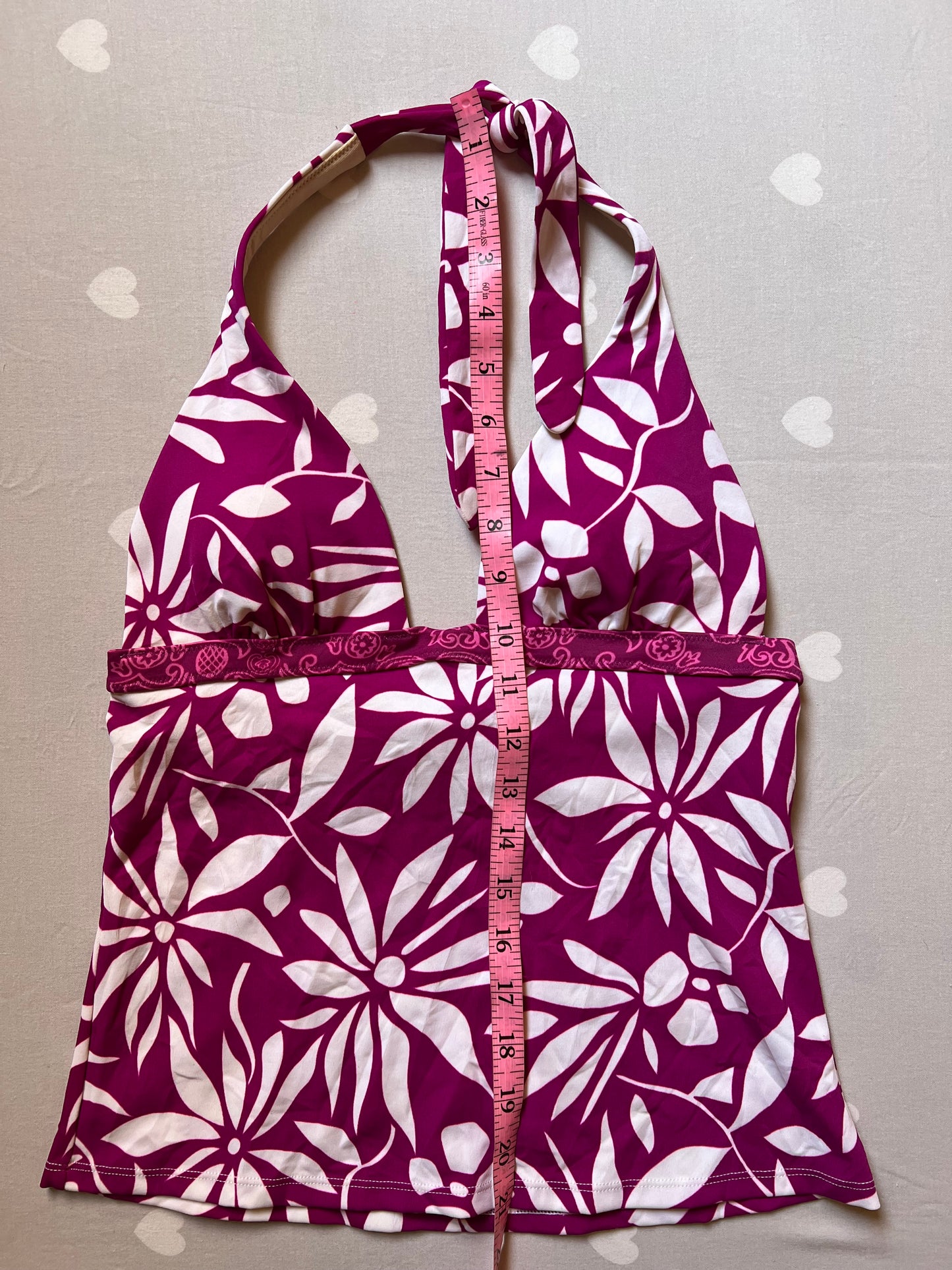 Floral Halter Bikini Top