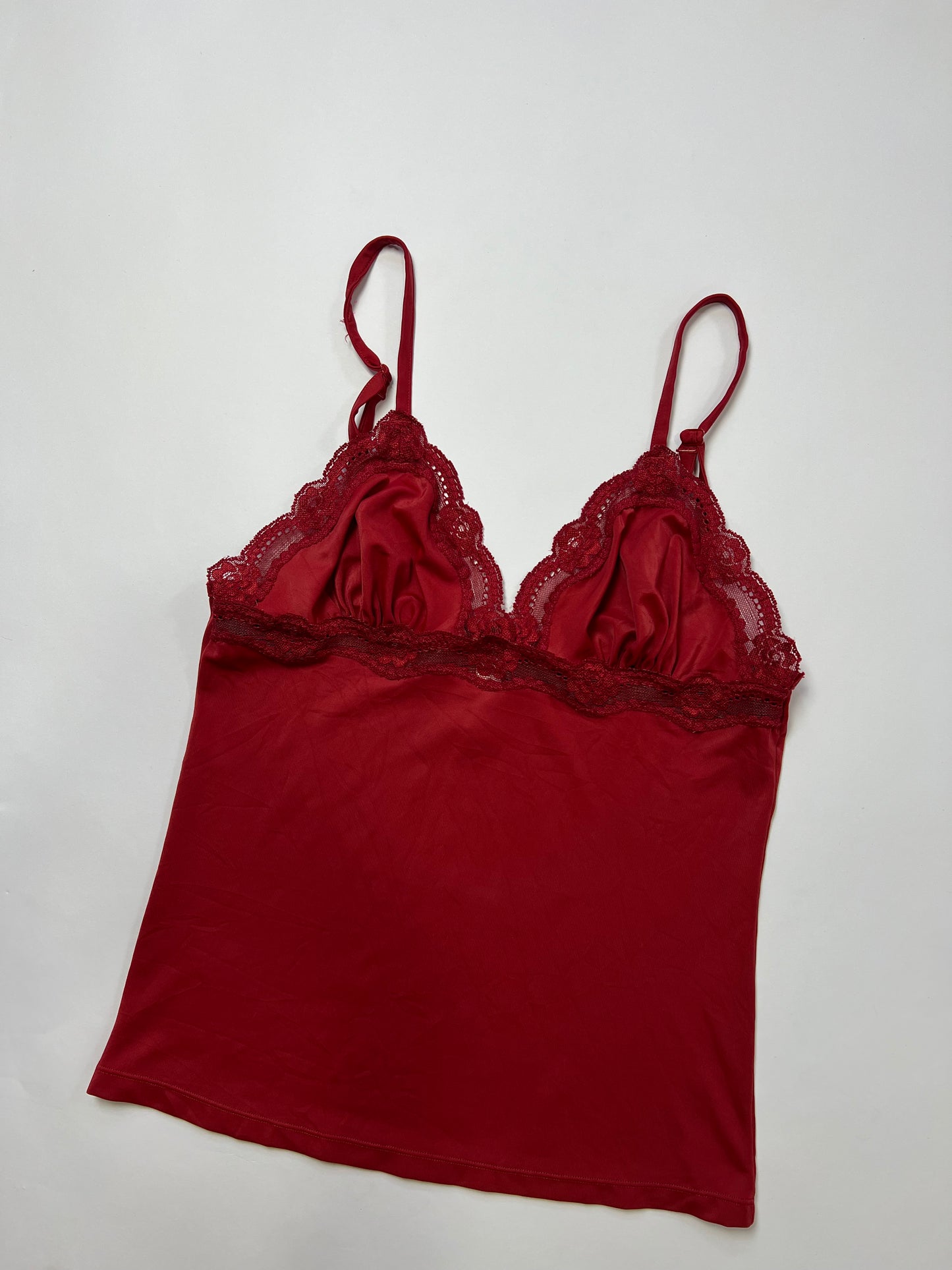 Lace Trim Satin Cami
