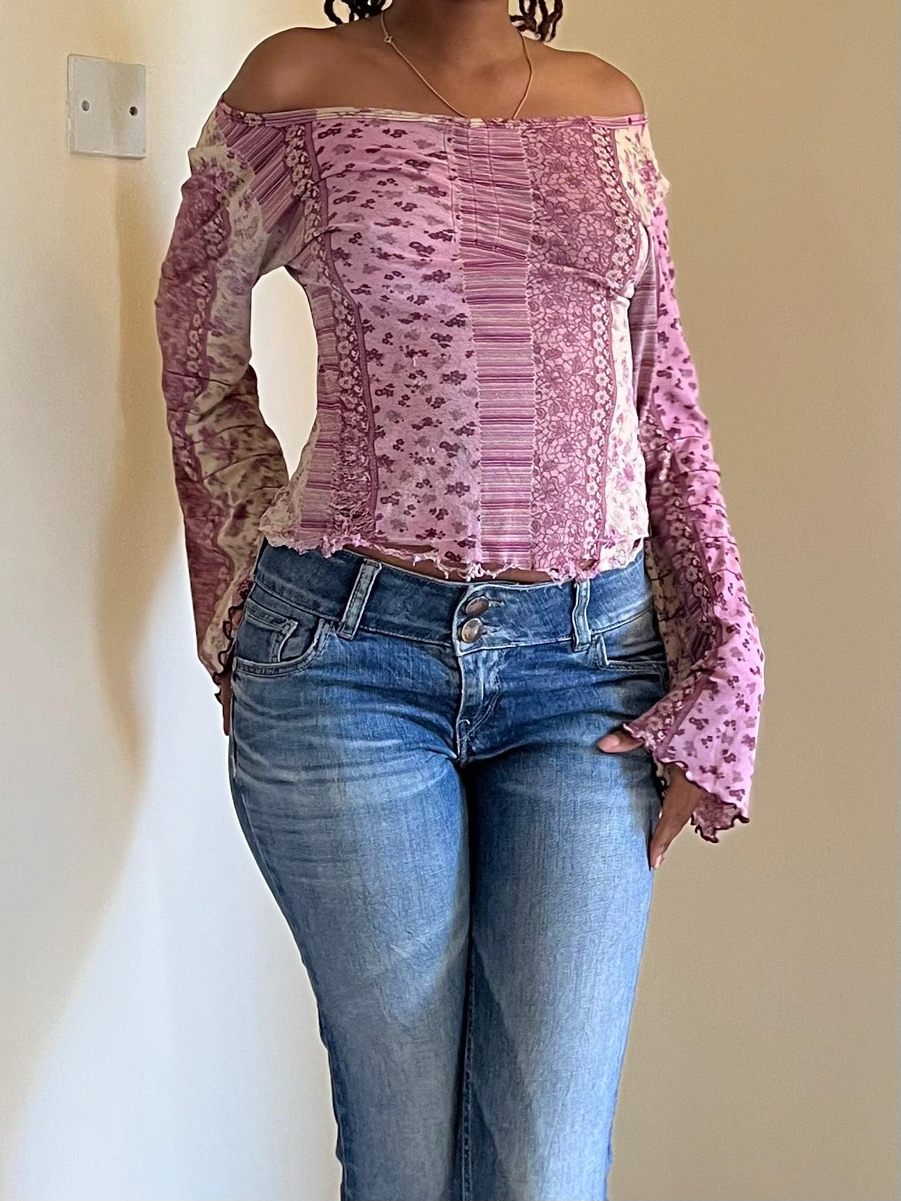 Whimsy bell sleeved top