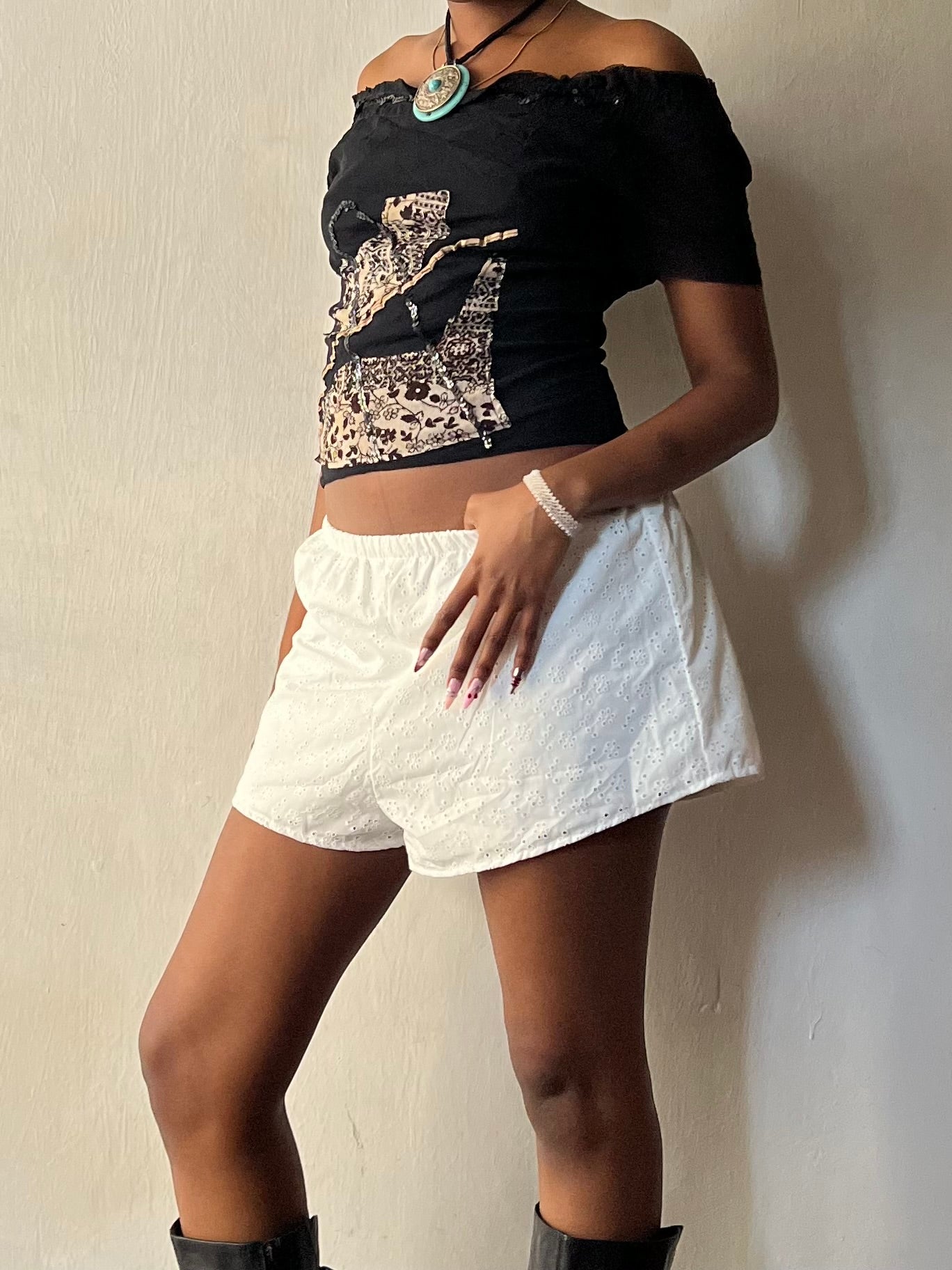 Eyelet cotton bloomers
