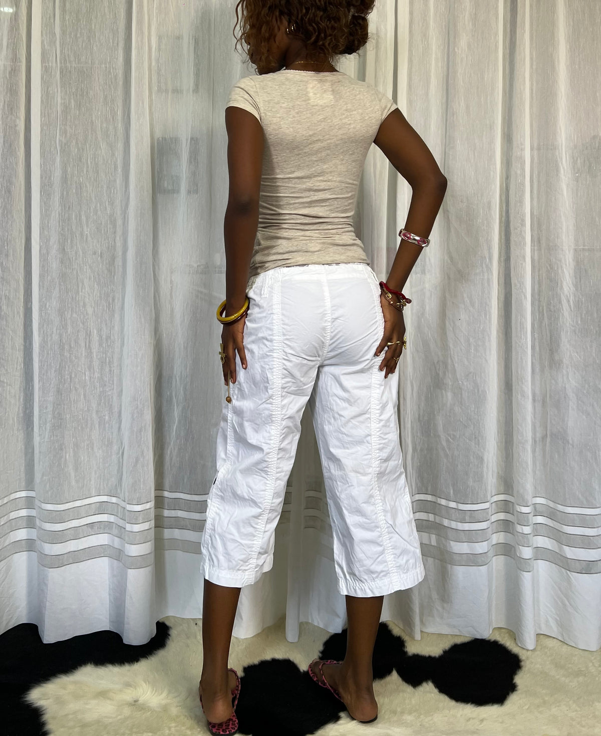 Ivory Fitted Henley Top