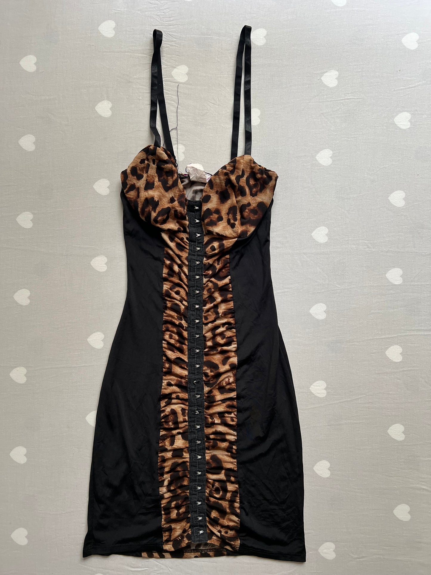 Leopard print bandage dress
