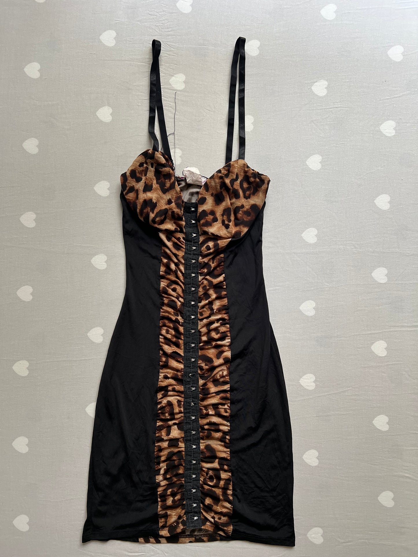 Leopard print bandage dress