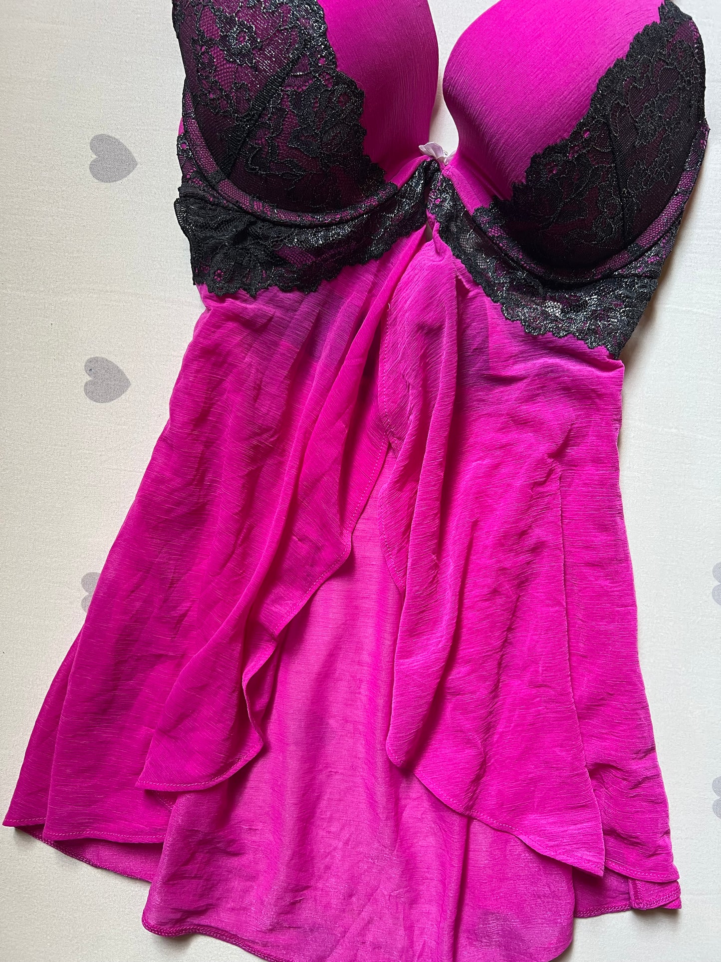 Hot Pink Baby Doll Cami