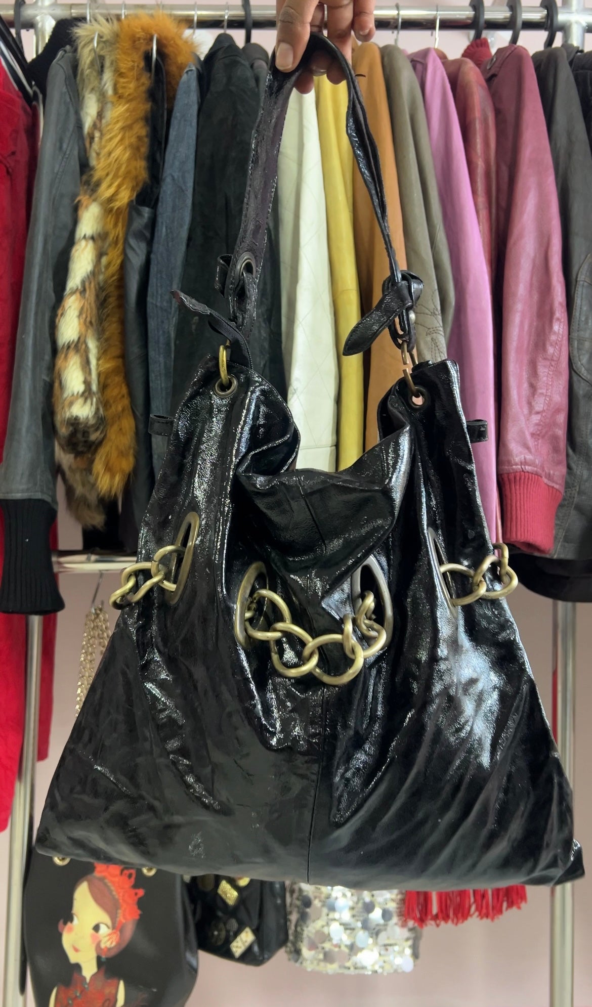 Slouchy leather bag