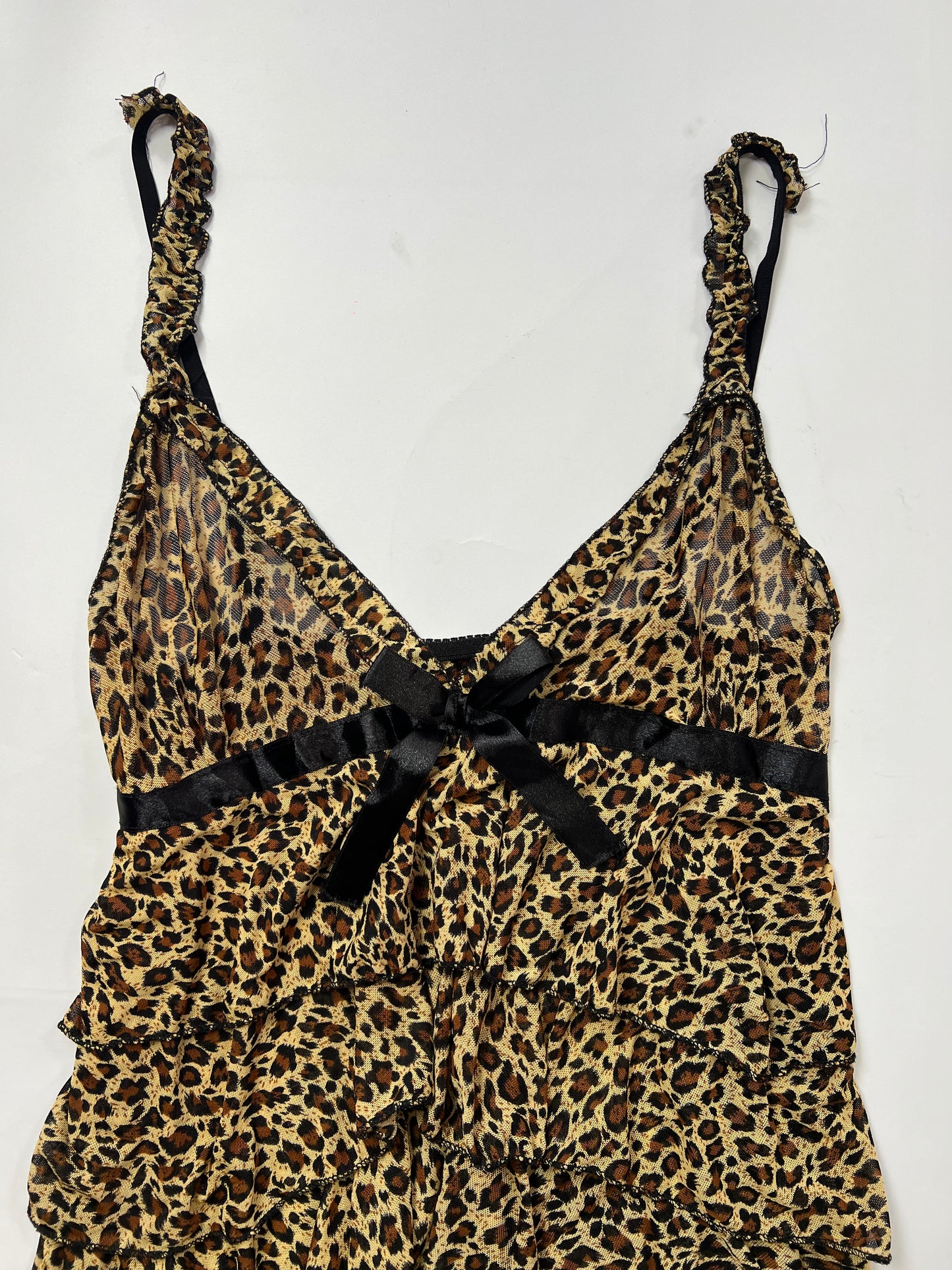 Leopard Print Ruffle Cami
