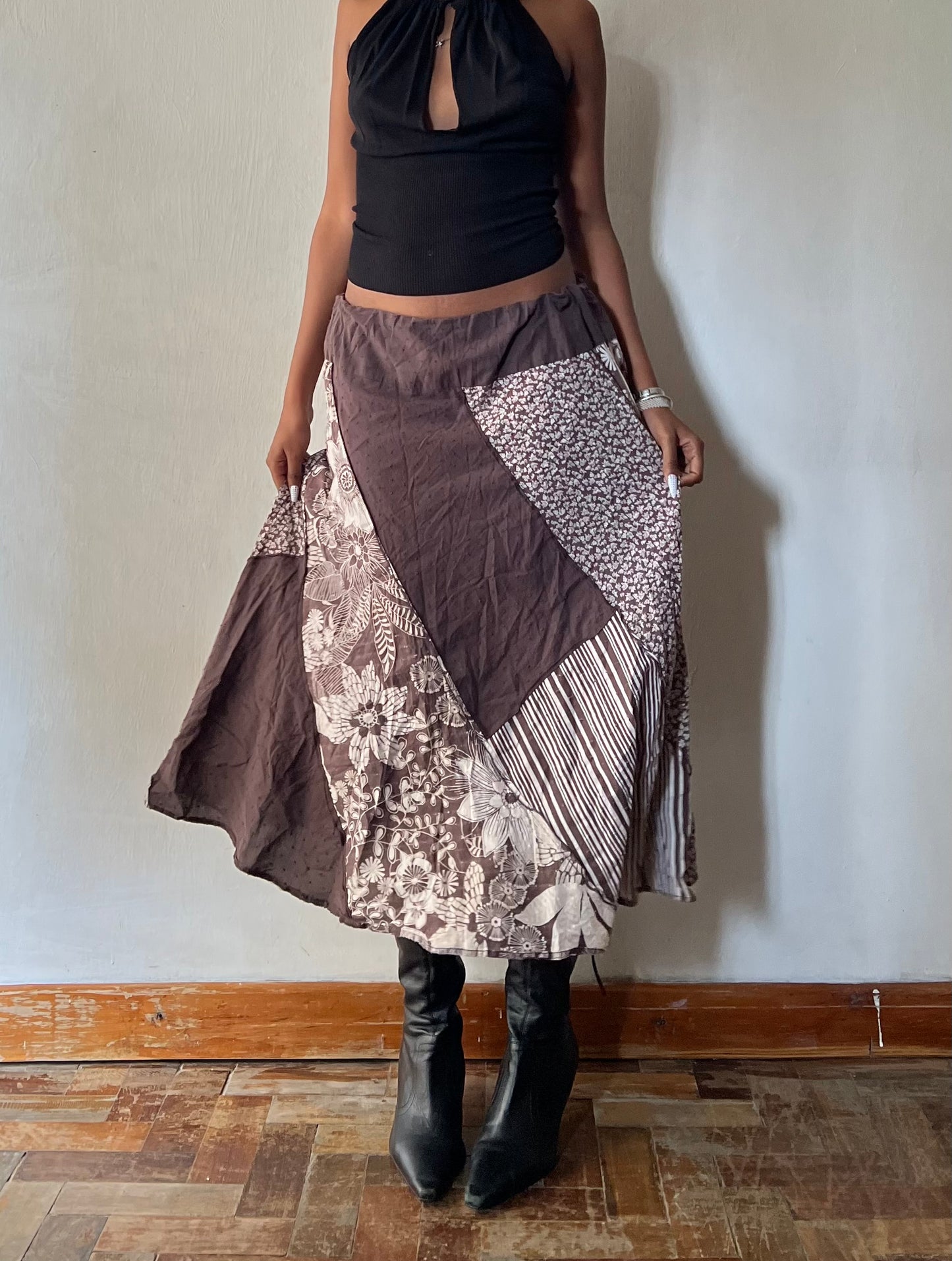 Bohemian Patch Work Skirt