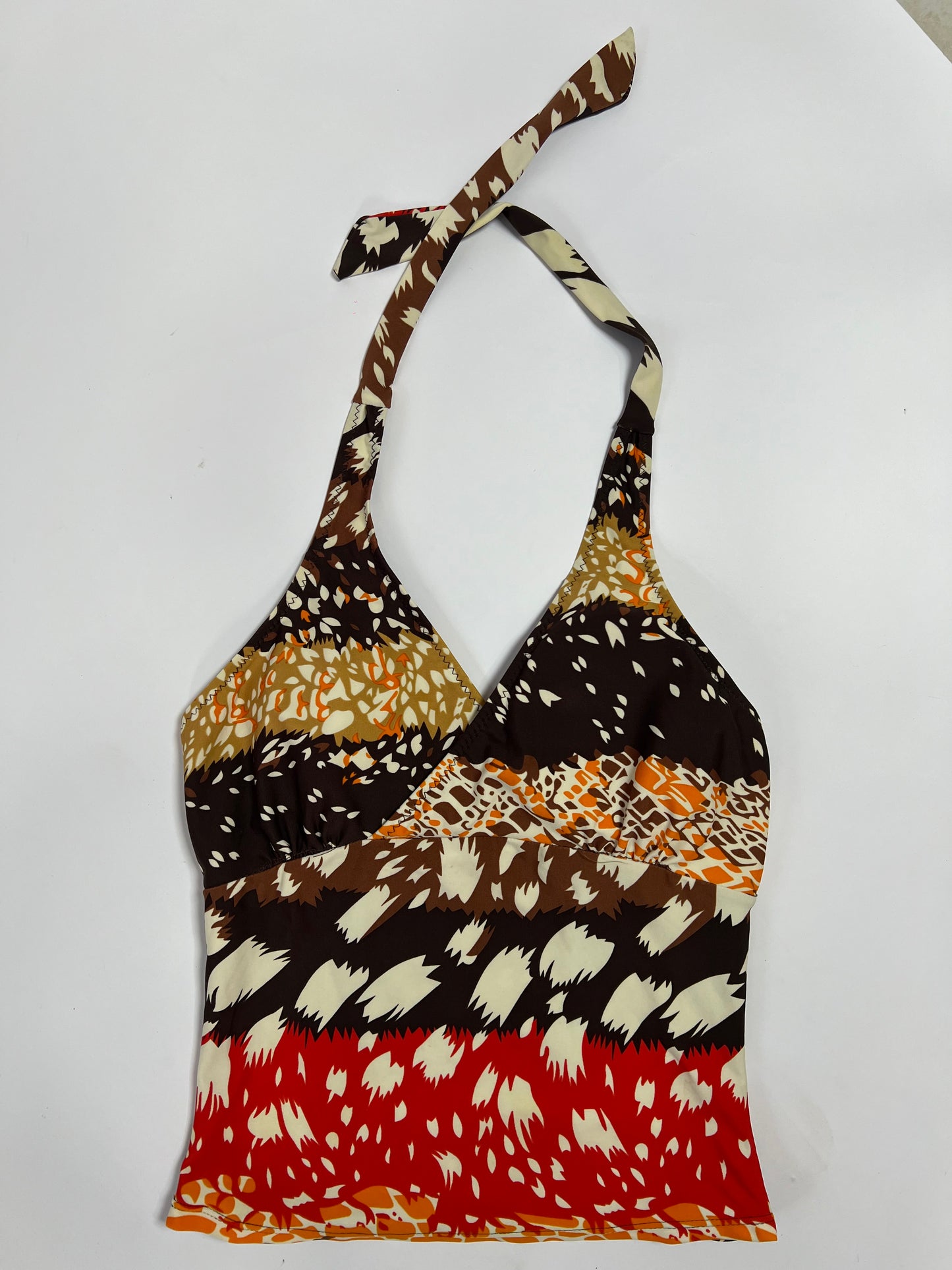 Retro Halter Tankini Top