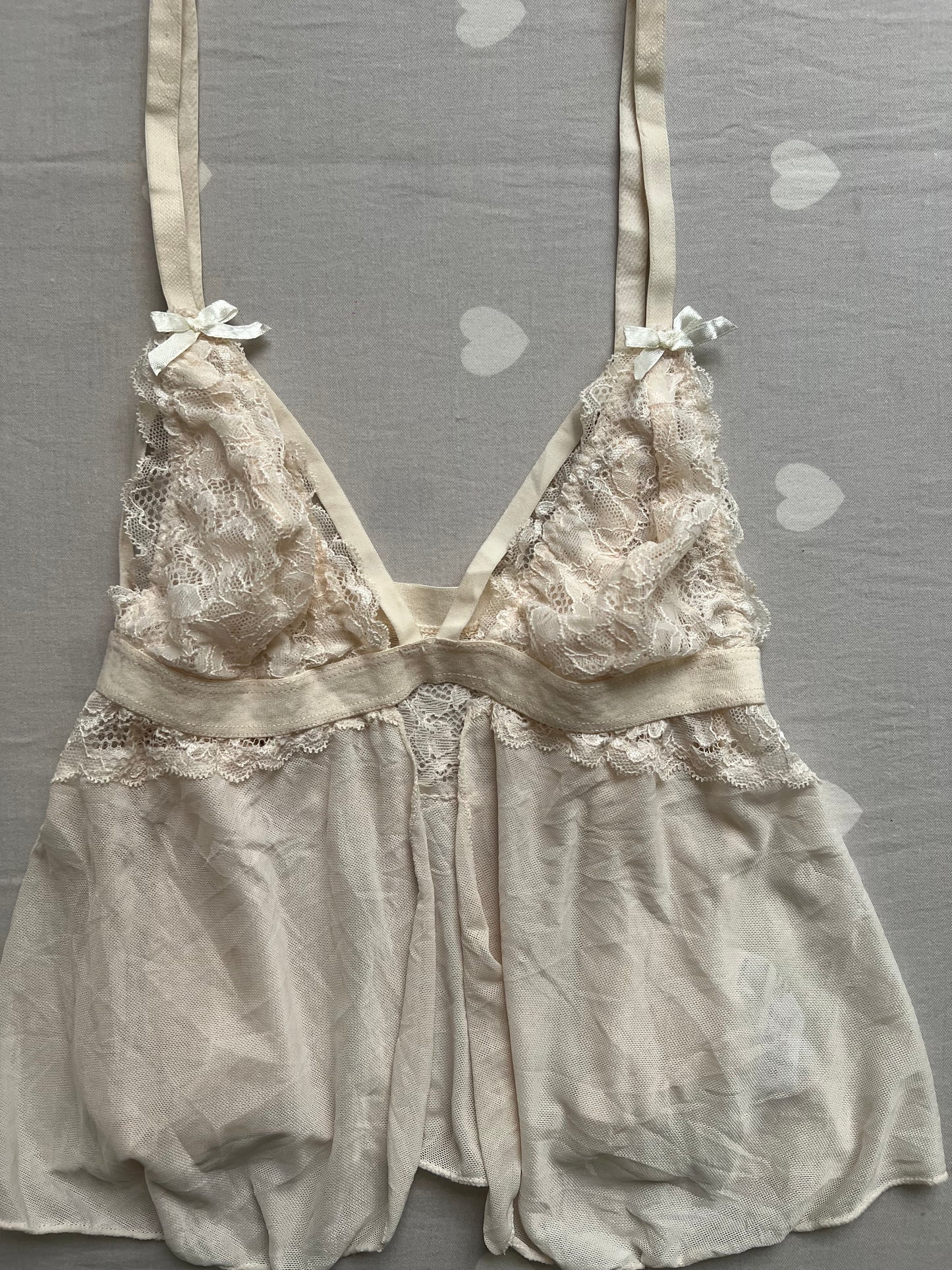 Cream lingerie top