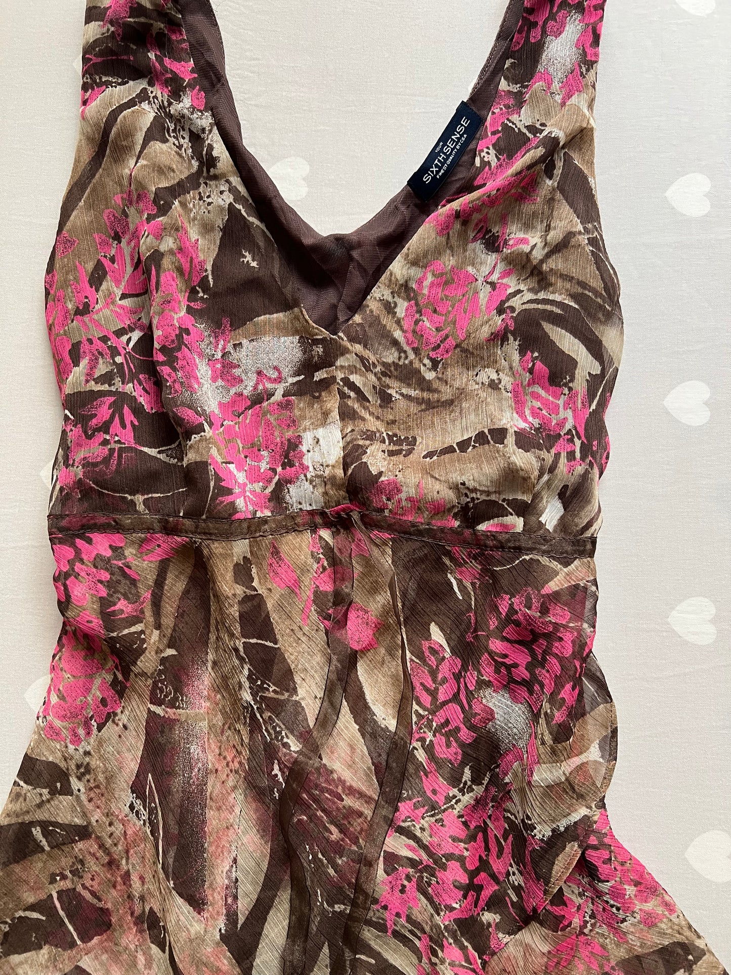 Whimsy chiffon cami top