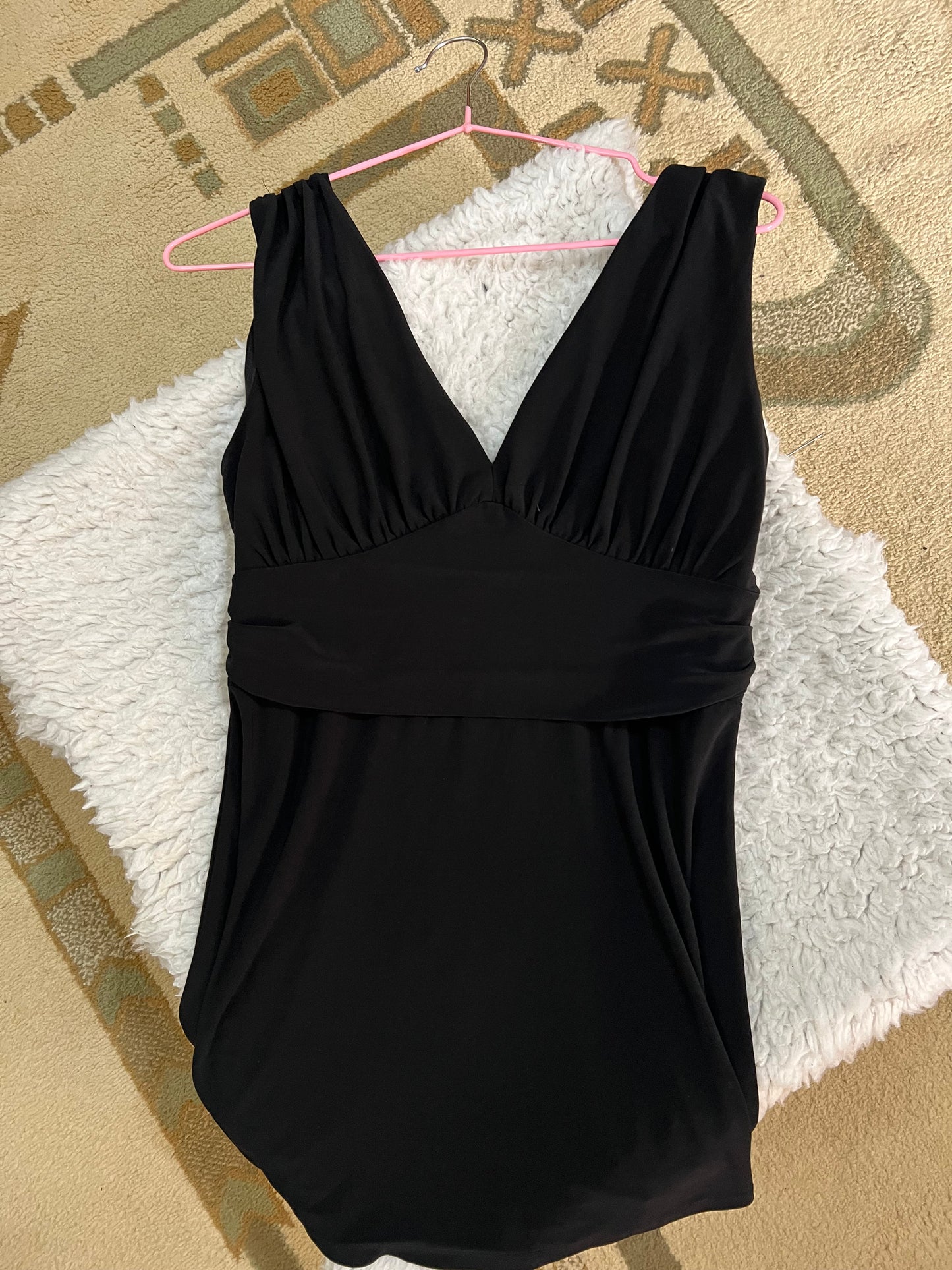 Flowy black cami top