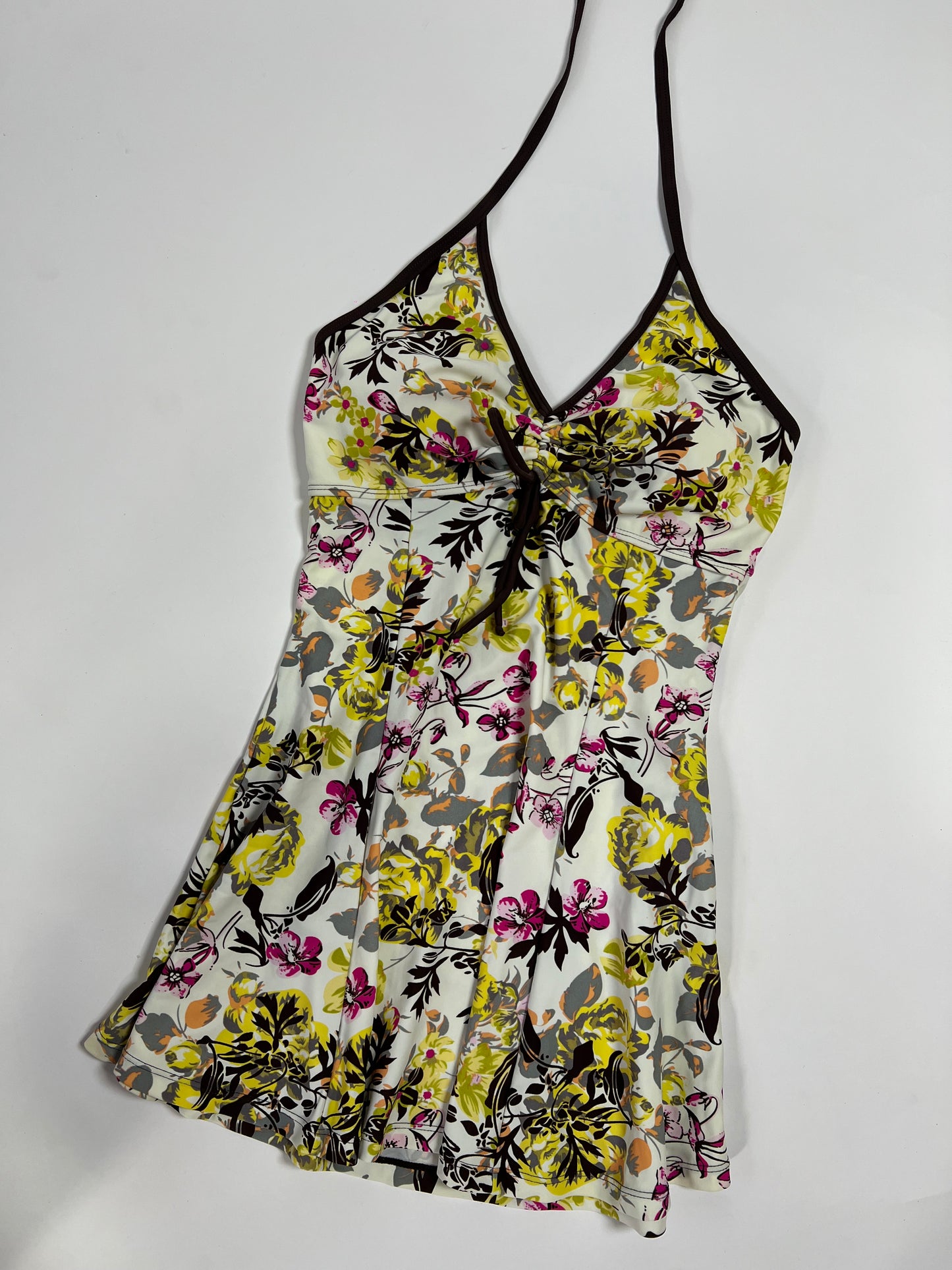 Floral Halter Tankini Dress