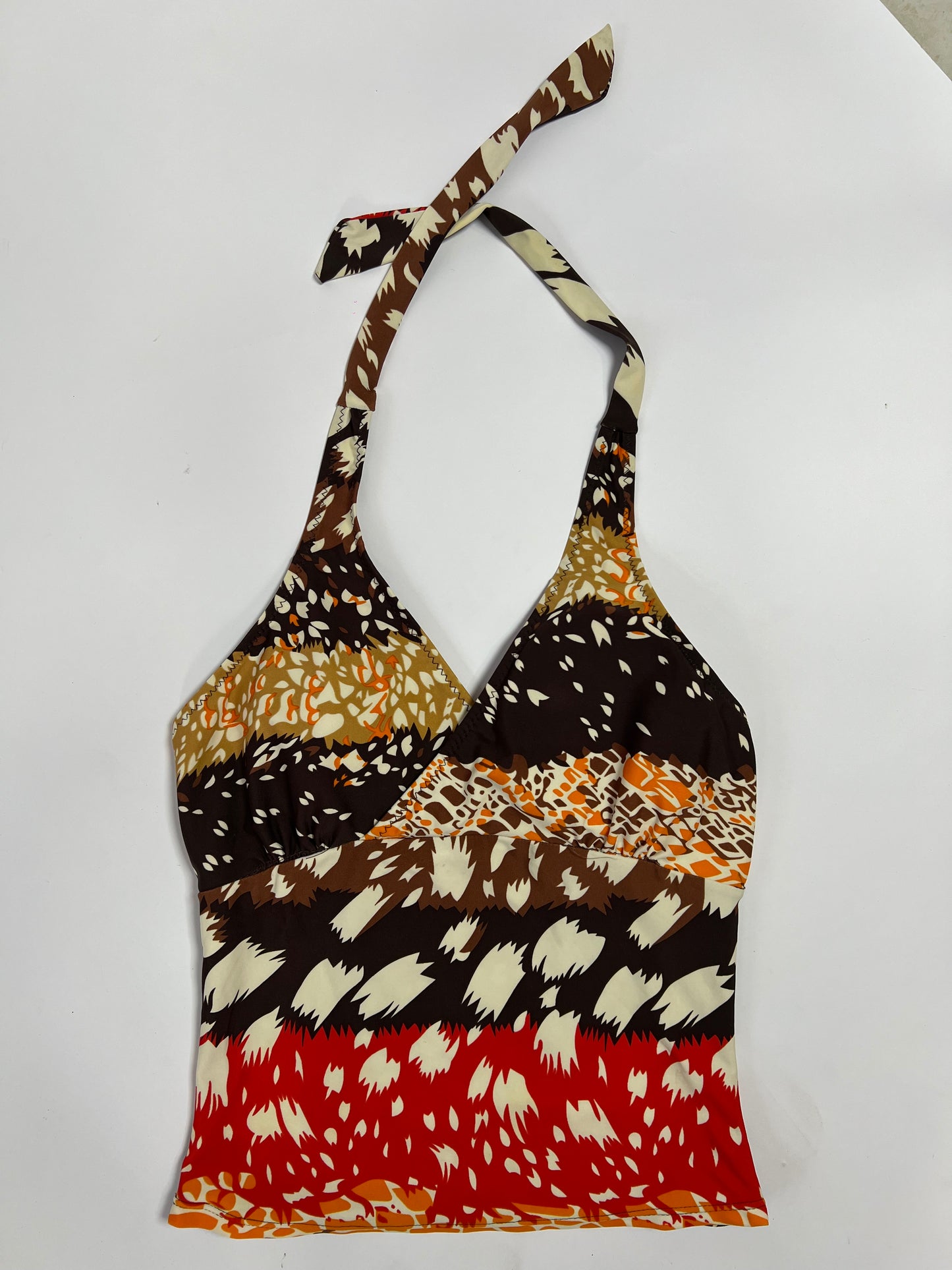Retro Halter Tankini Top